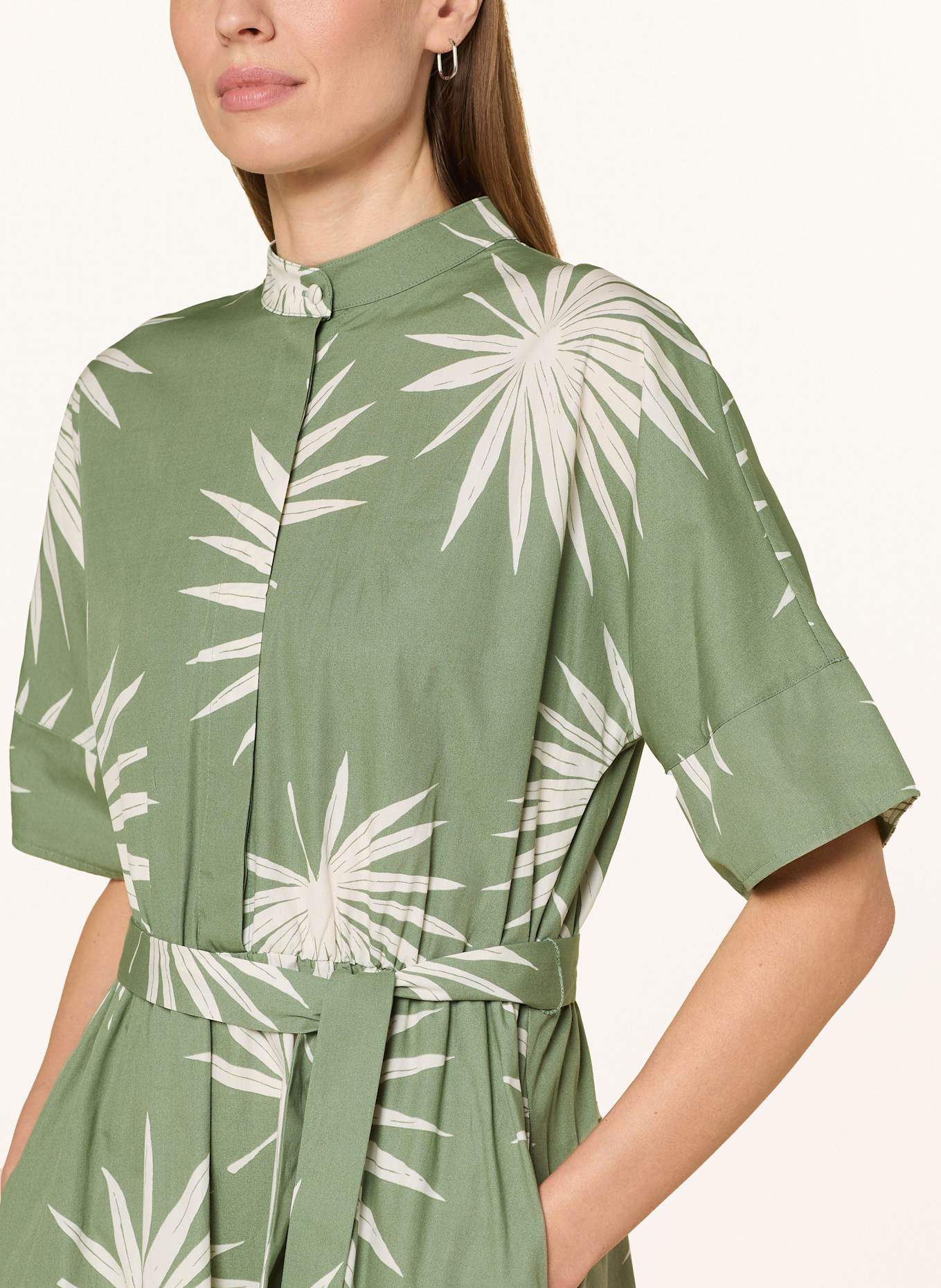 oui Kleid: HELLGRÜN / WEISS