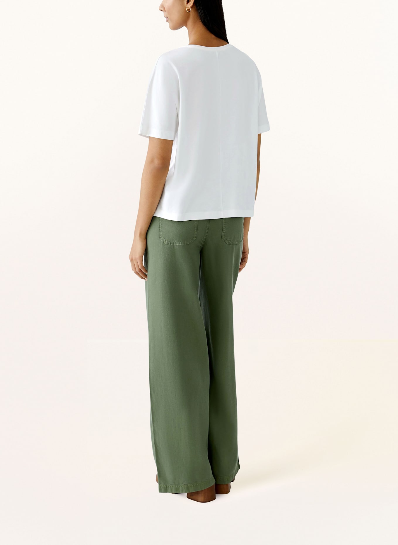 oui T-Shirt: WEISS/ CREME