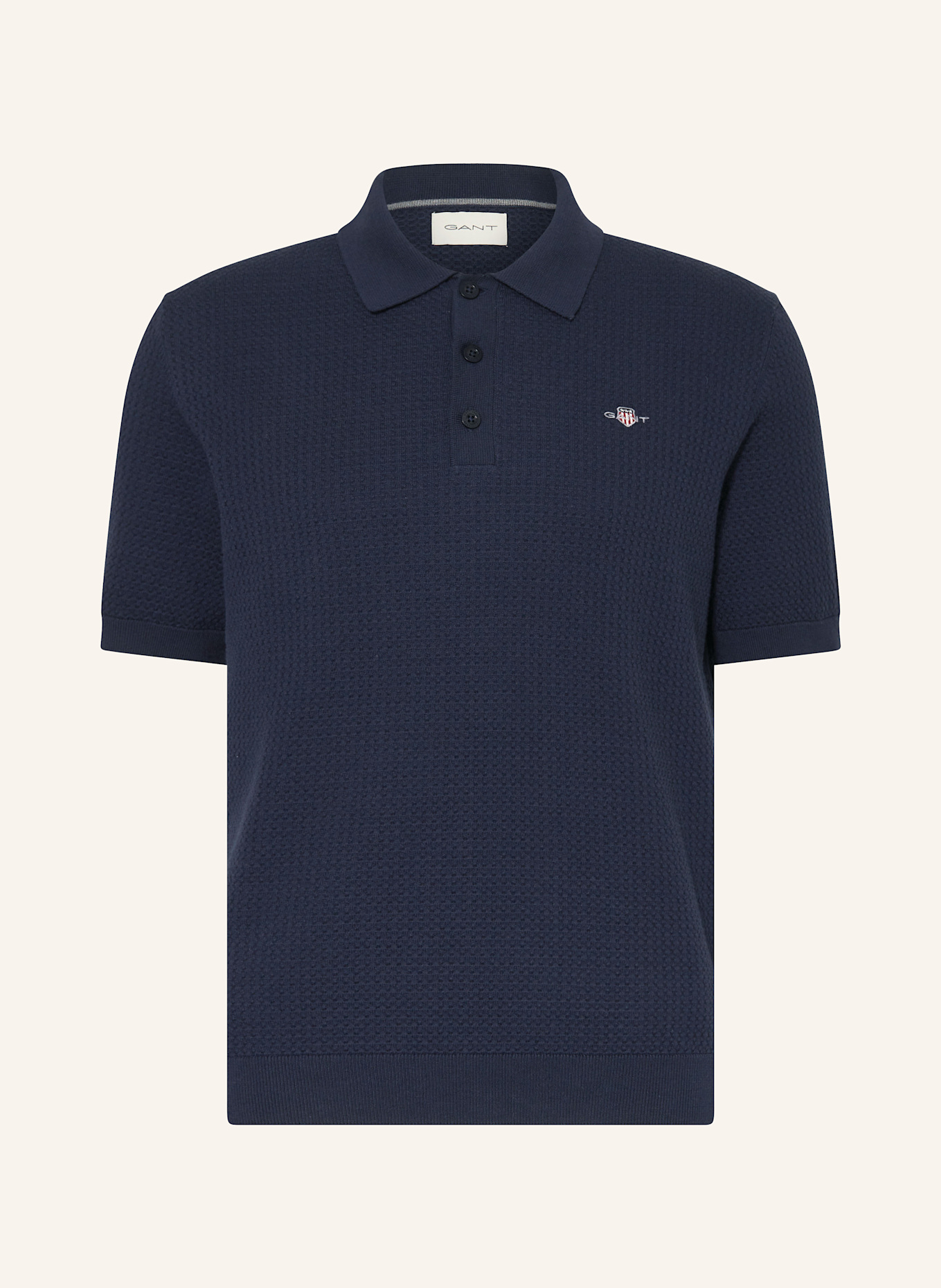 GANT Piqué-Poloshirt: DUNKELBLAU