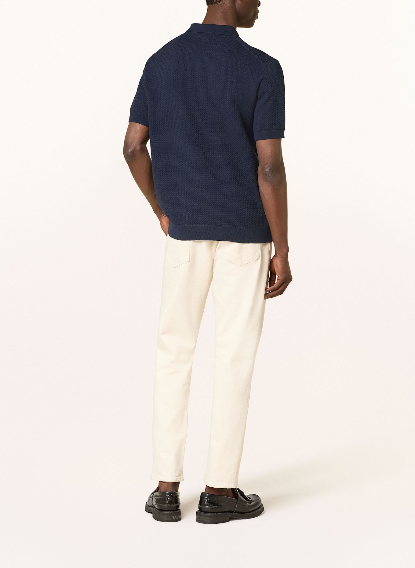 GANT Piqué-Poloshirt: DUNKELBLAU