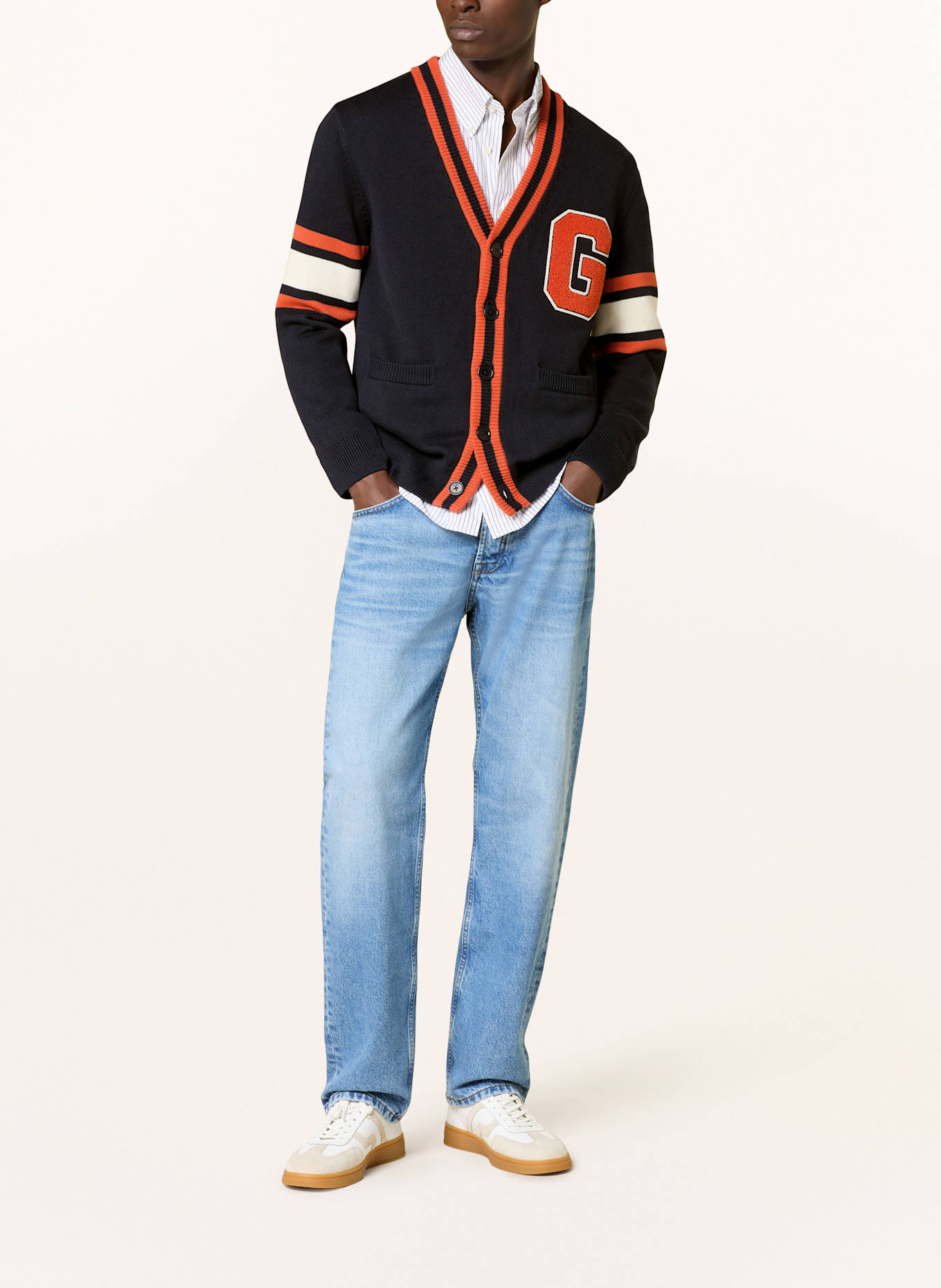 GANT Strickjacke: DUNKELBLAU