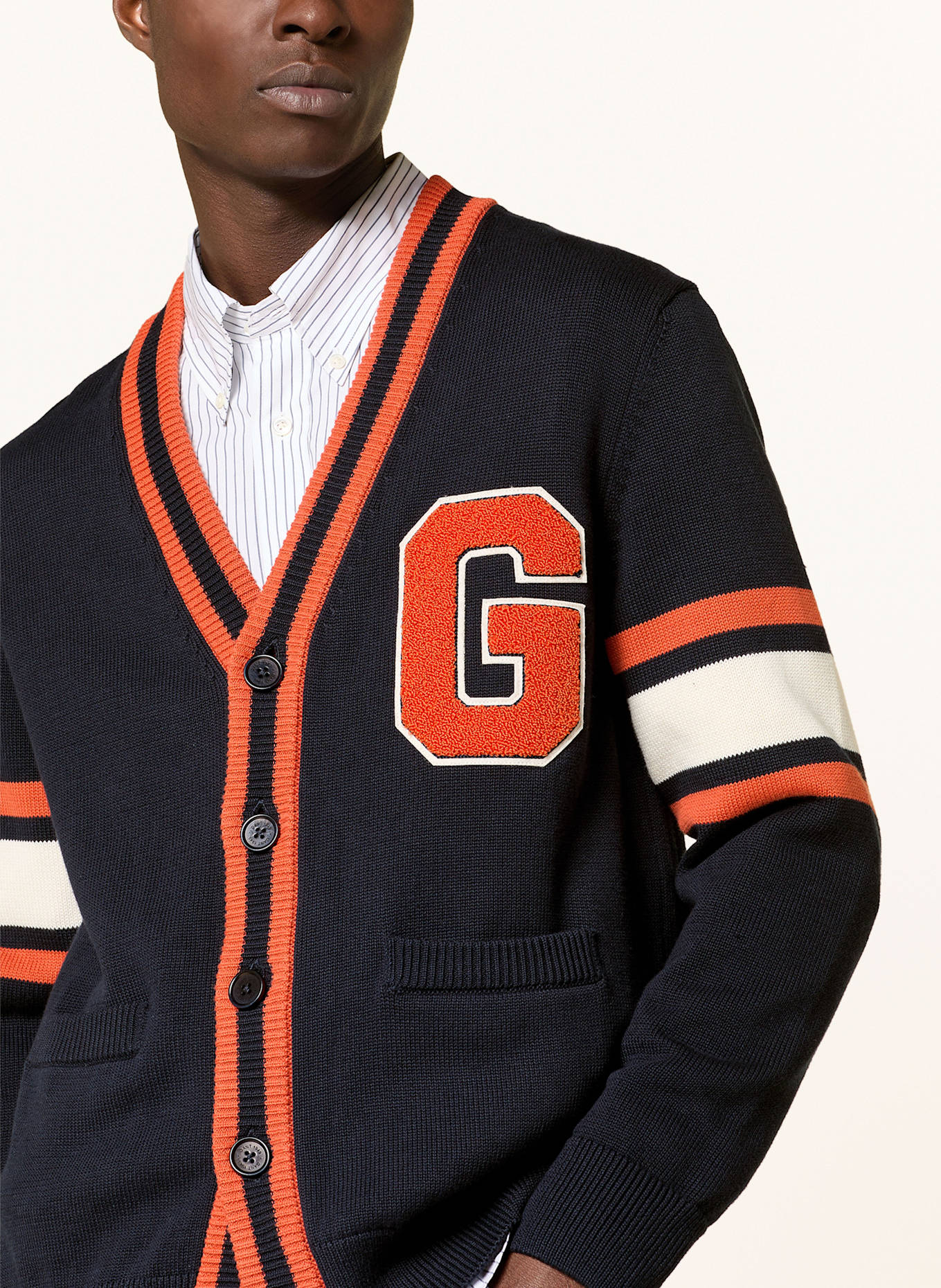 GANT Strickjacke: DUNKELBLAU