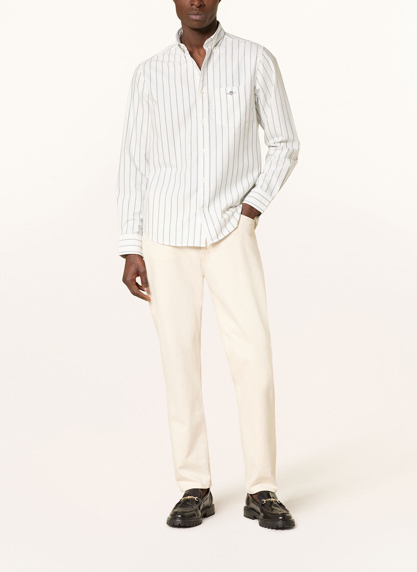 GANT Oxfordhemd Regular Fit: DUNKELGRÜN/ WEISS