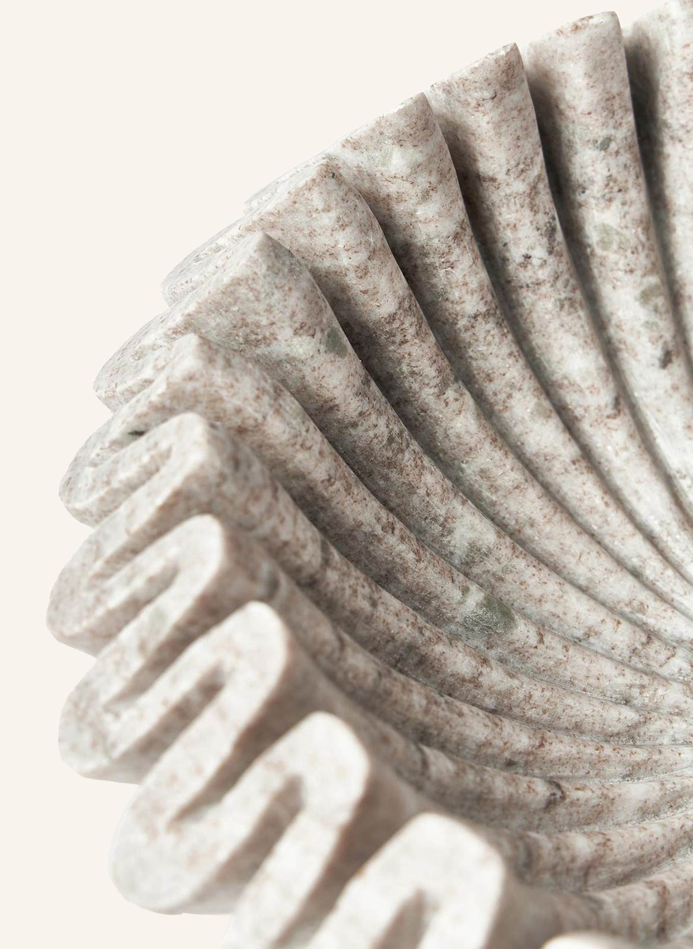 Westwing Collection Schale SANTORINI: BRAUN / WEISS