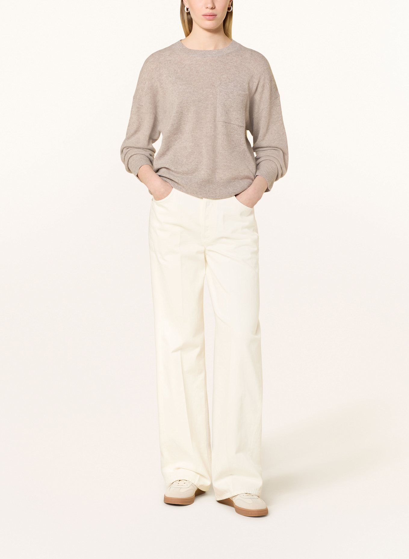 darling harbour Cashmere-Pullover: kitt melange
