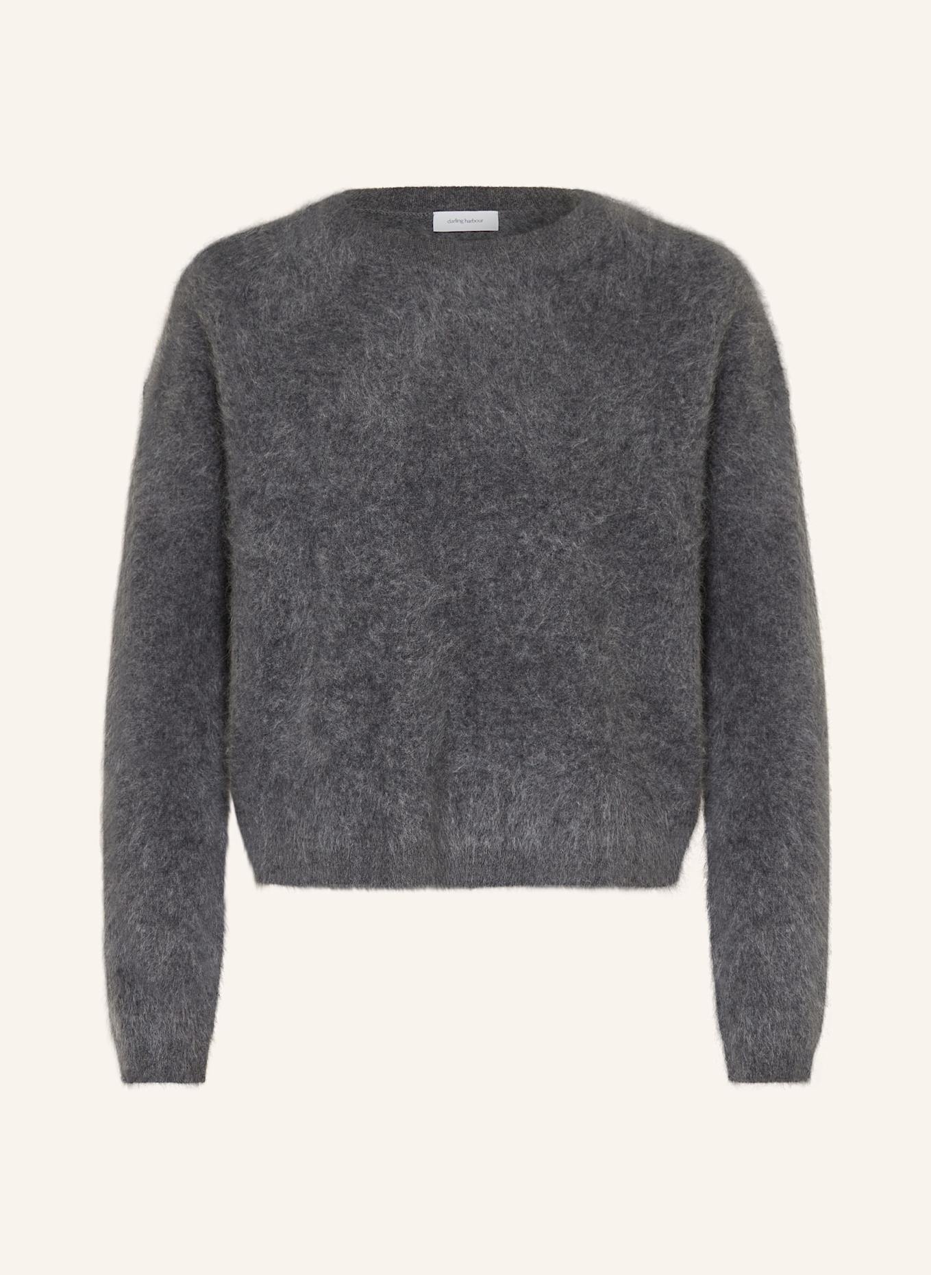 darling harbour Cashmere-Pullover: DUNKELGRAU MELANGE