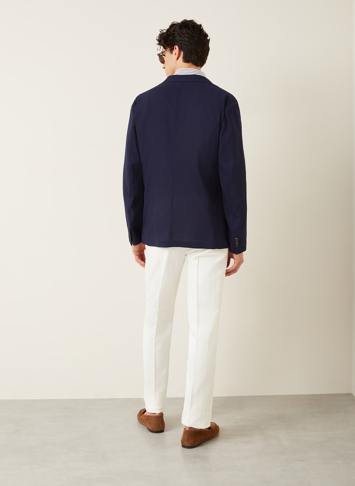 RALPH LAUREN PURPLE LABEL Tailored jacket regular fit: DARK BLUE