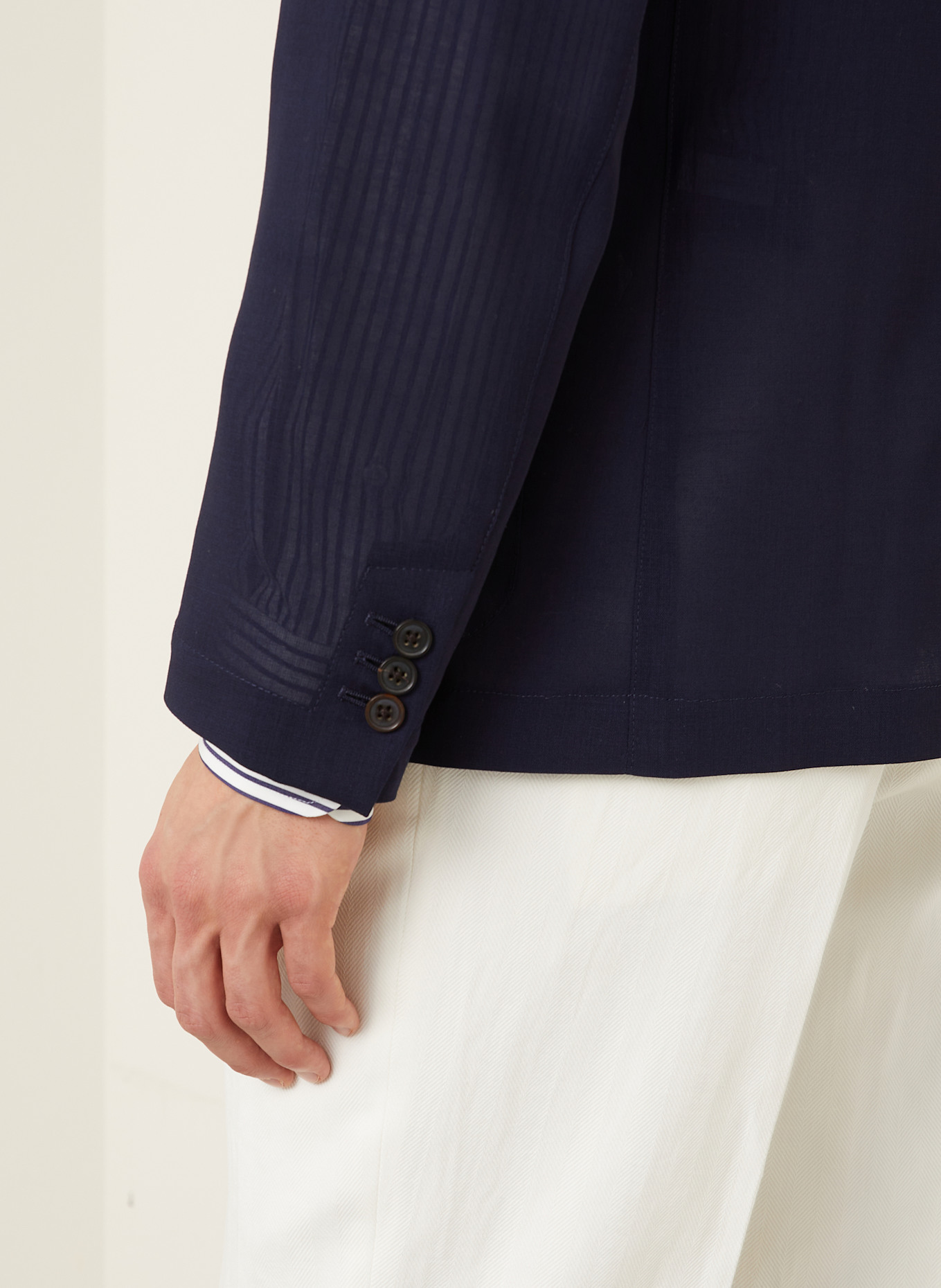 RALPH LAUREN PURPLE LABEL Tailored jacket regular fit: DARK BLUE