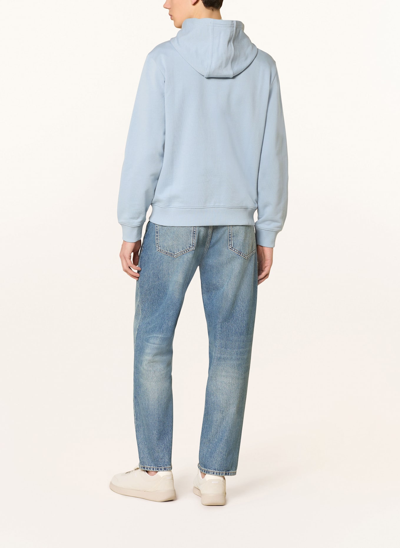 HUGO Veste sweat DAPLE: BLEU CLAIR
