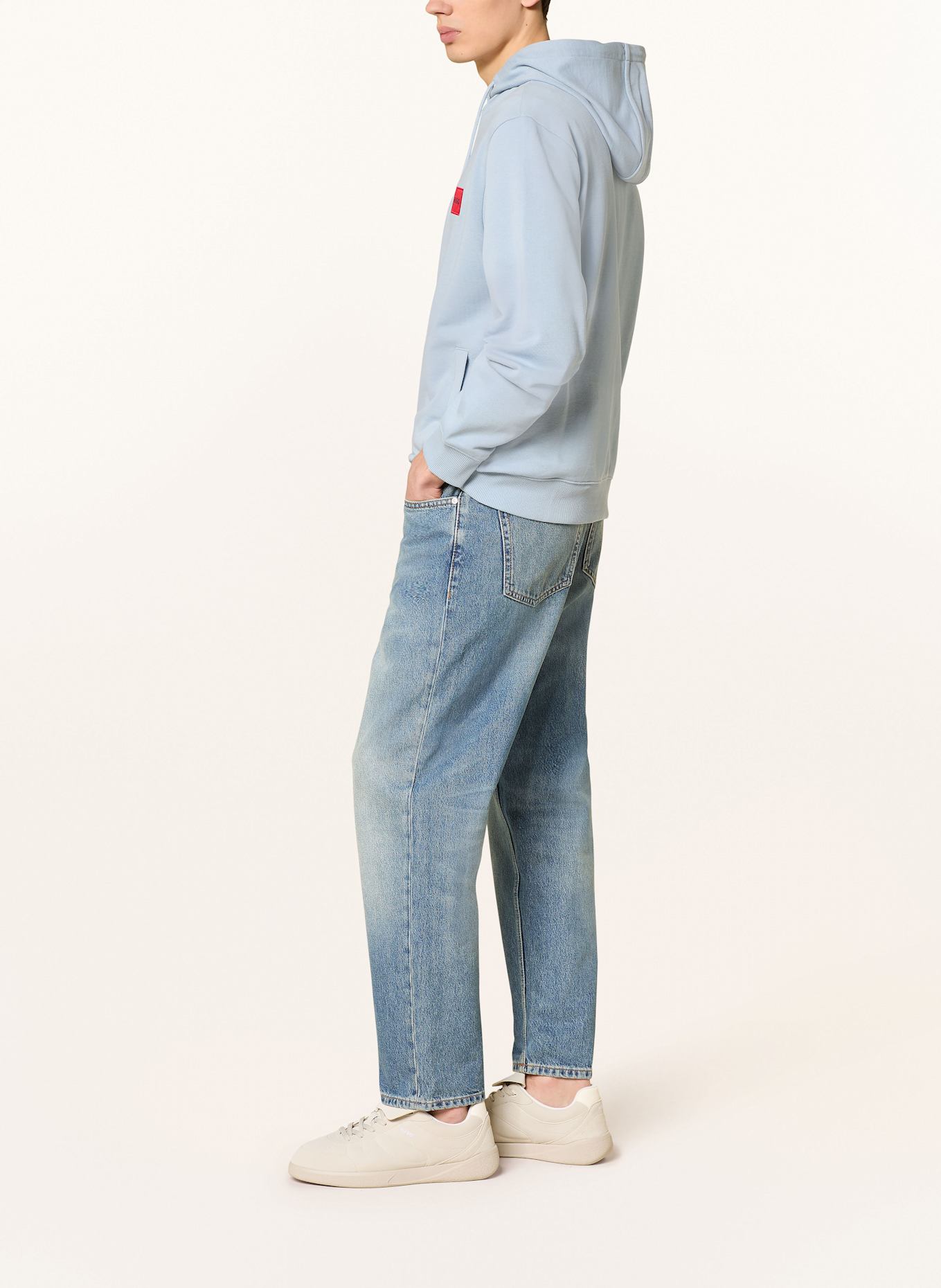 HUGO Veste sweat DAPLE: BLEU CLAIR