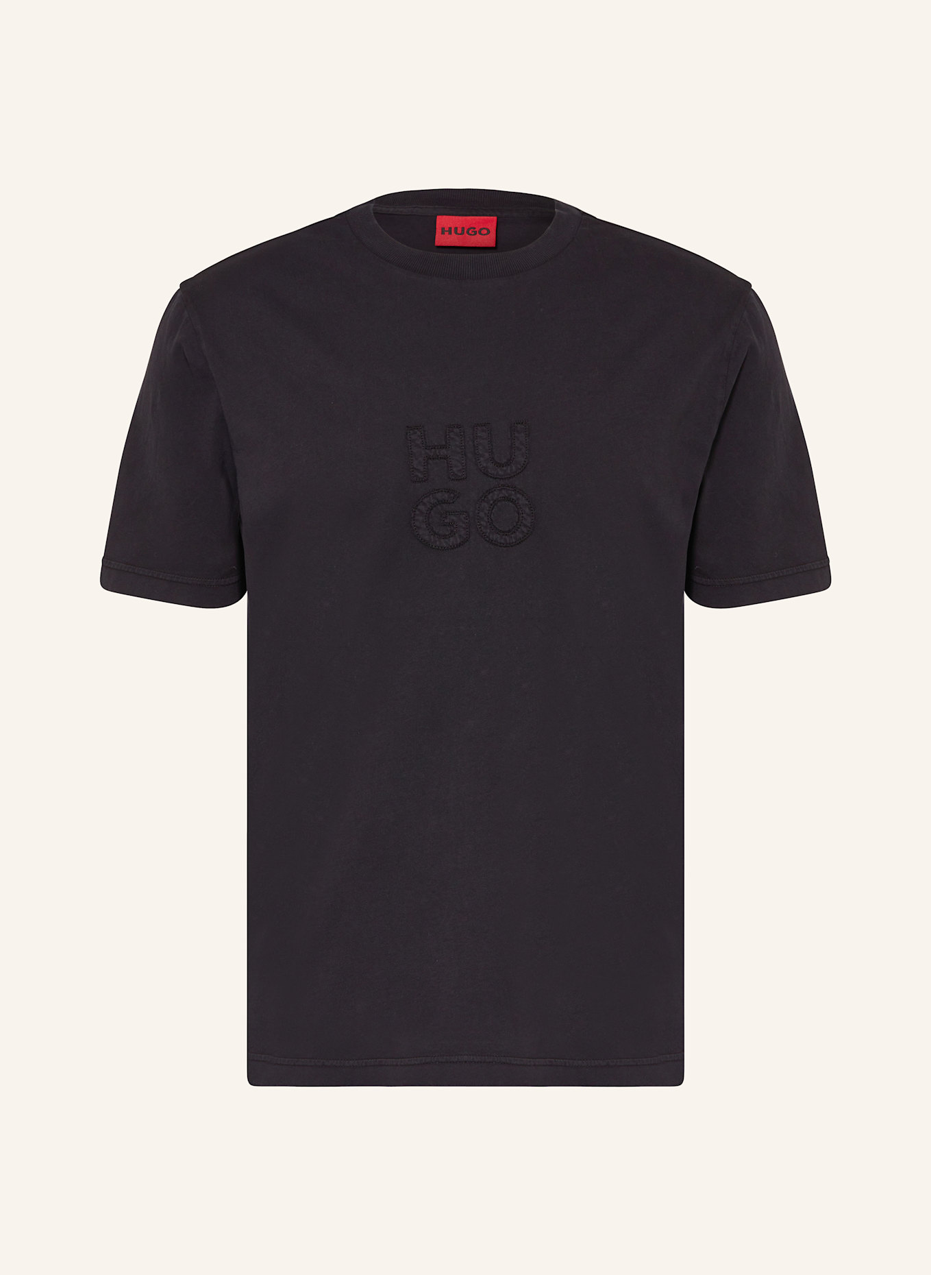 HUGO Tričko DUSTRESS: ČERNÁ