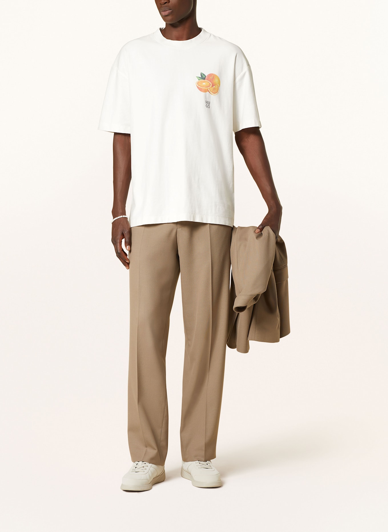 HUGO T-Shirt DARTIEE: ECRU