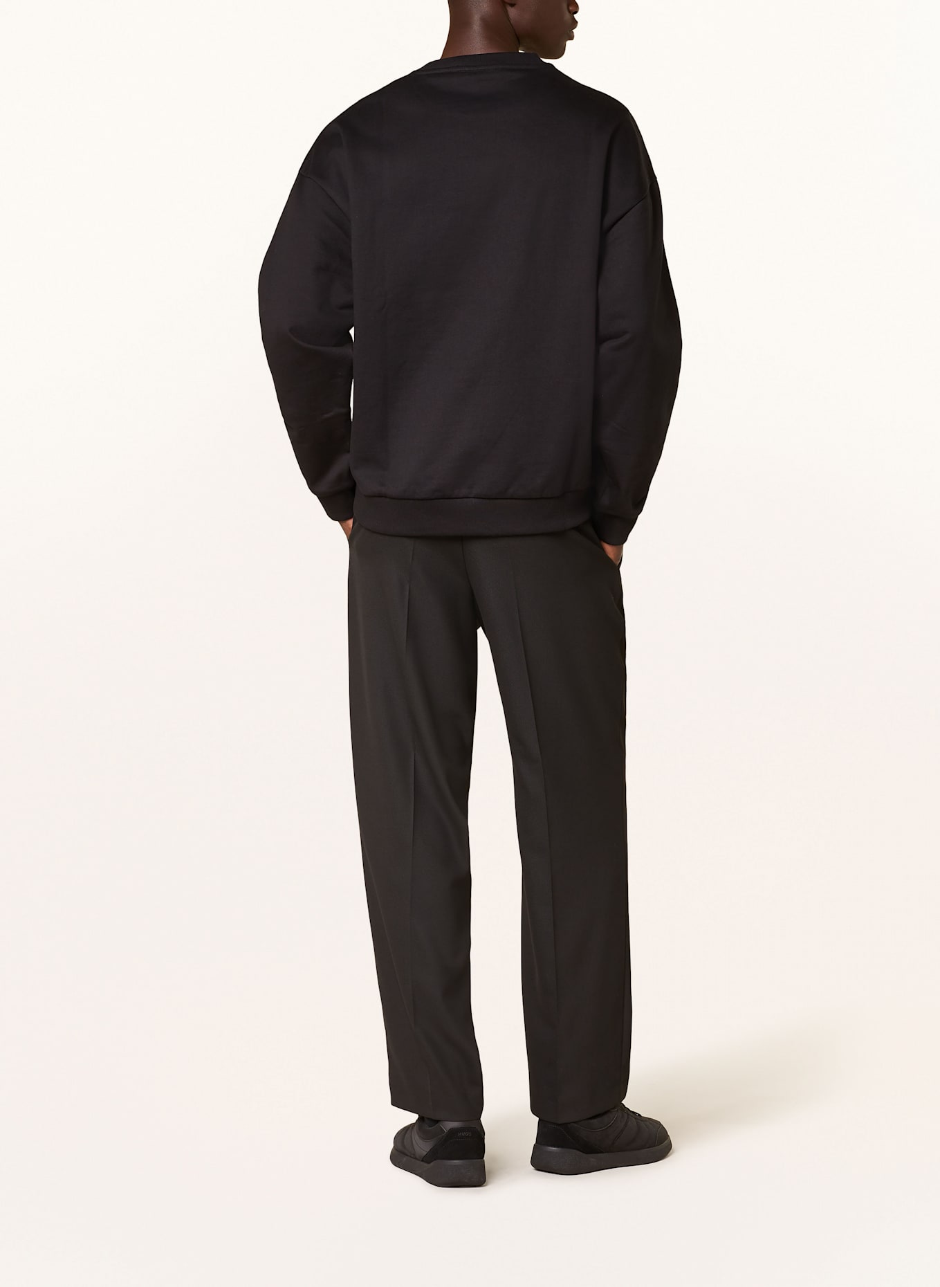HUGO Sweatshirt DINEX: SCHWARZ