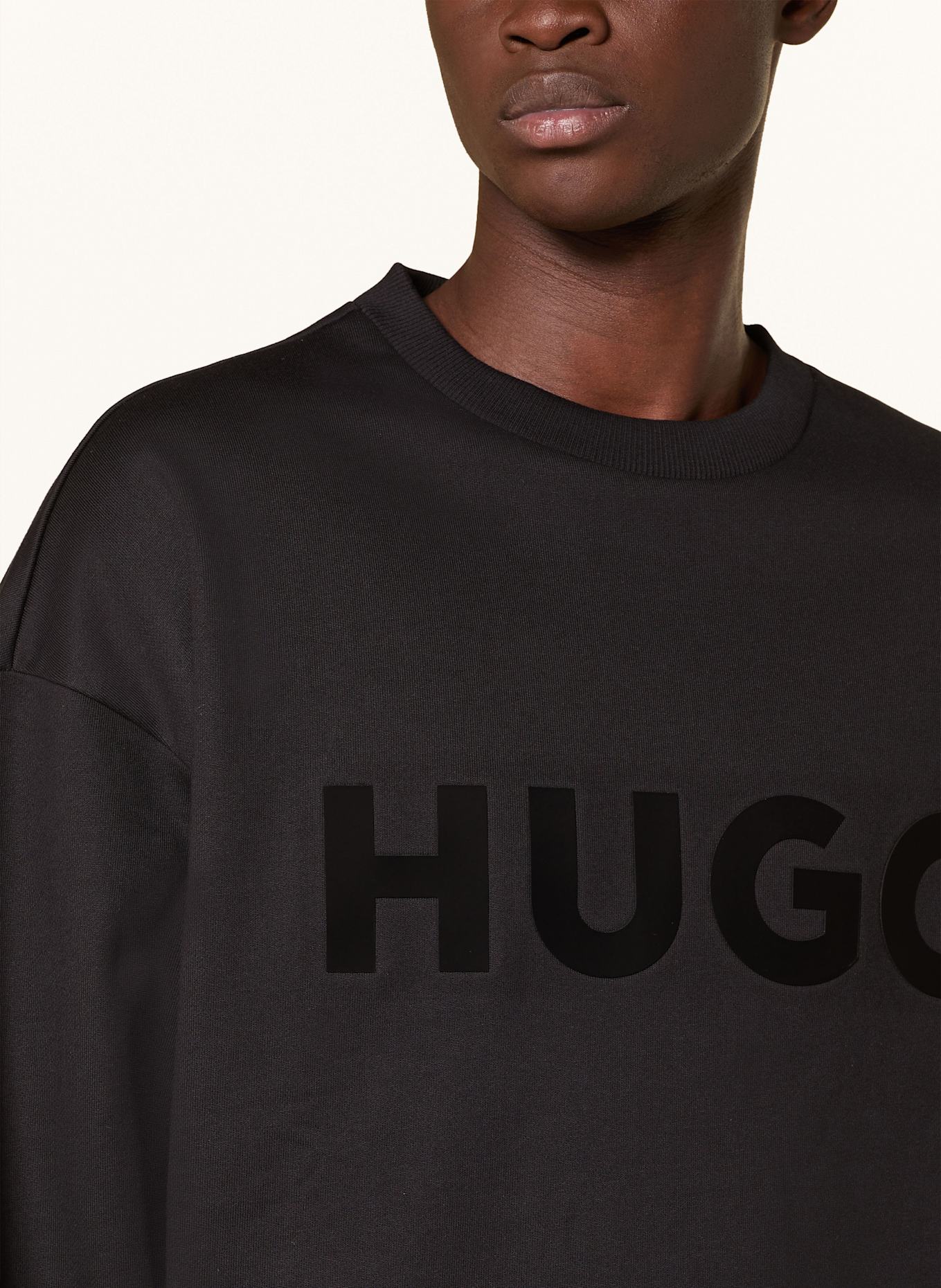 HUGO Sweatshirt DINEX: SCHWARZ