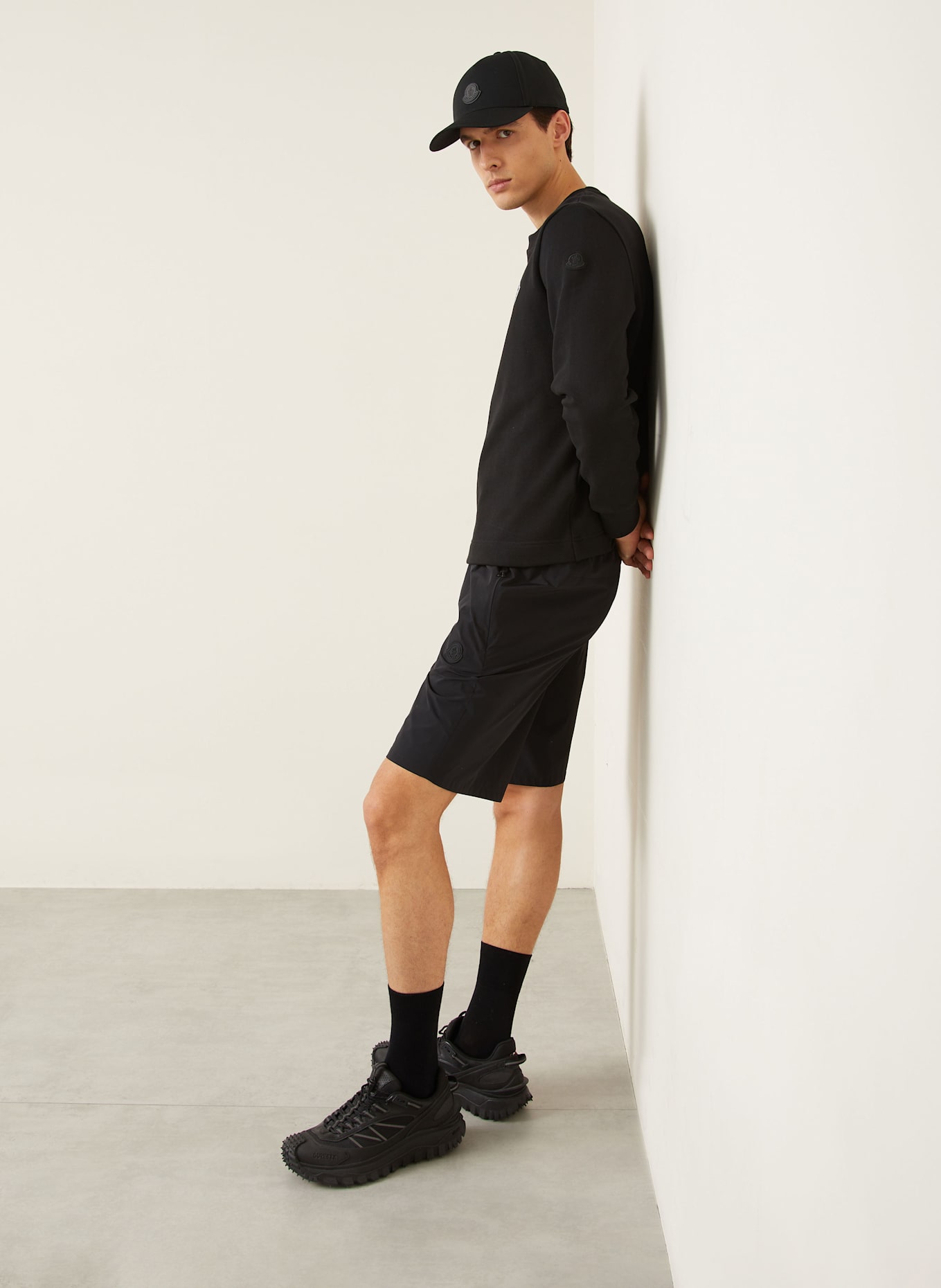 MONCLER Szorty: CZARNY