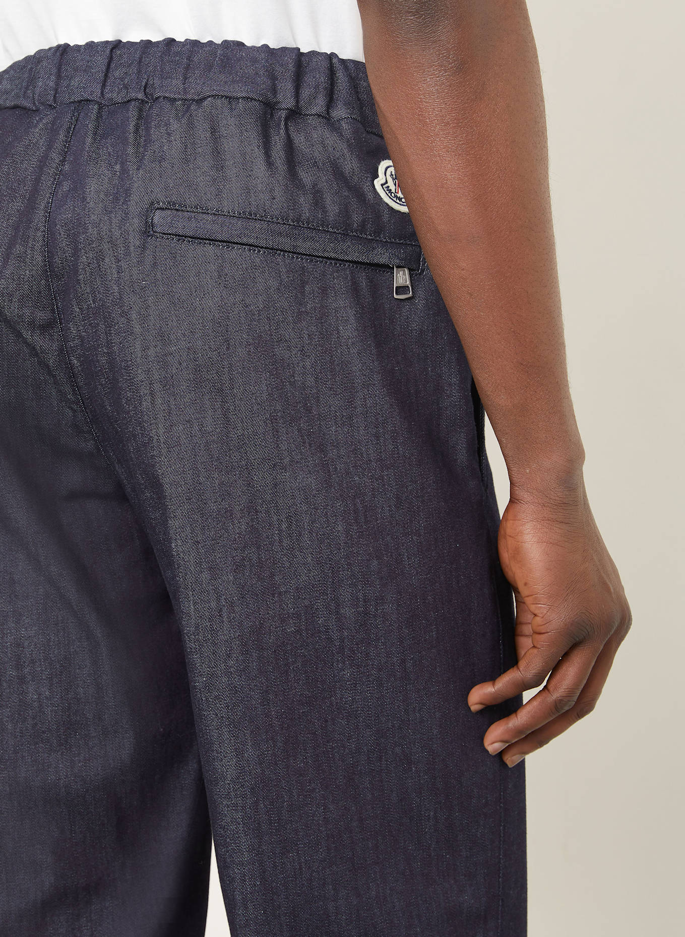 MONCLER Jeanshose im Jogging-Stil Slim Fit: 77A BLUE DENIM