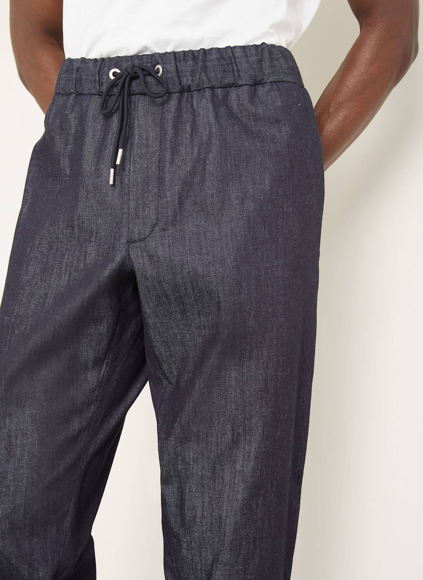 MONCLER Jeanshose im Jogging-Stil Slim Fit: 77A BLUE DENIM