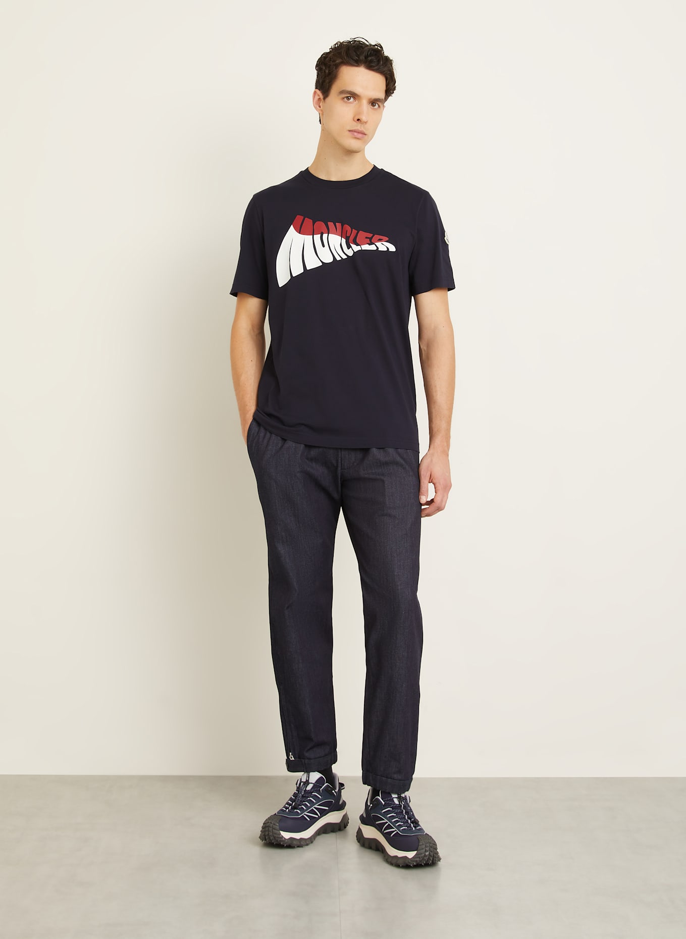 MONCLER T-Shirt: DUNKELBLAU