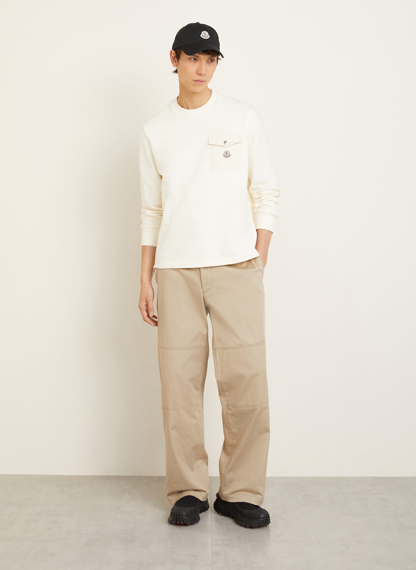 MONCLER Sweatshirt: HELLGELB