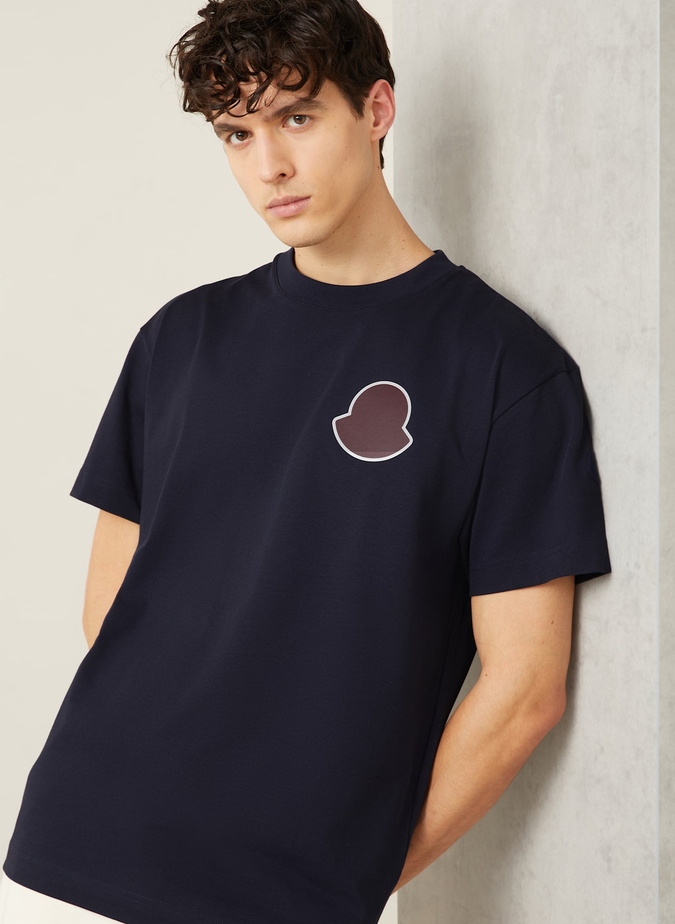 MONCLER T-Shirt: DUNKELBLAU
