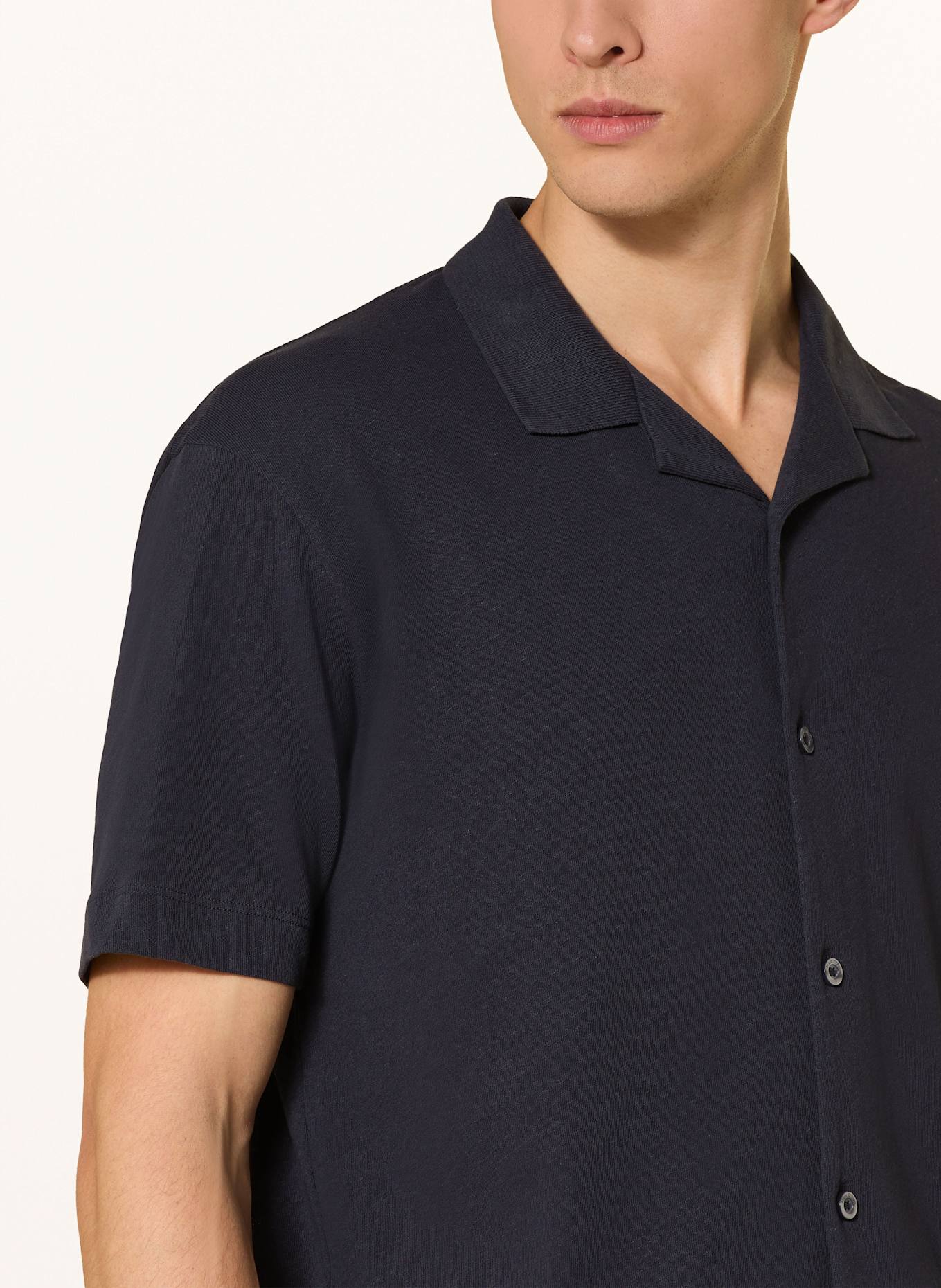 Marc O'Polo Jerseyhemd Regular Fit: DUNKELBLAU