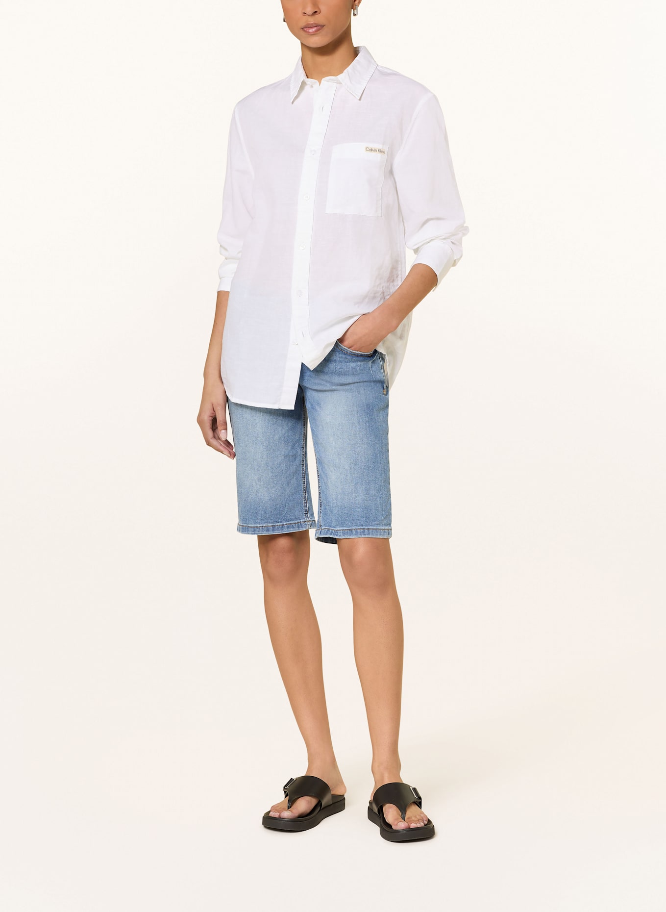 Buena Vista Short en jean MALIBU: 8442 light stone