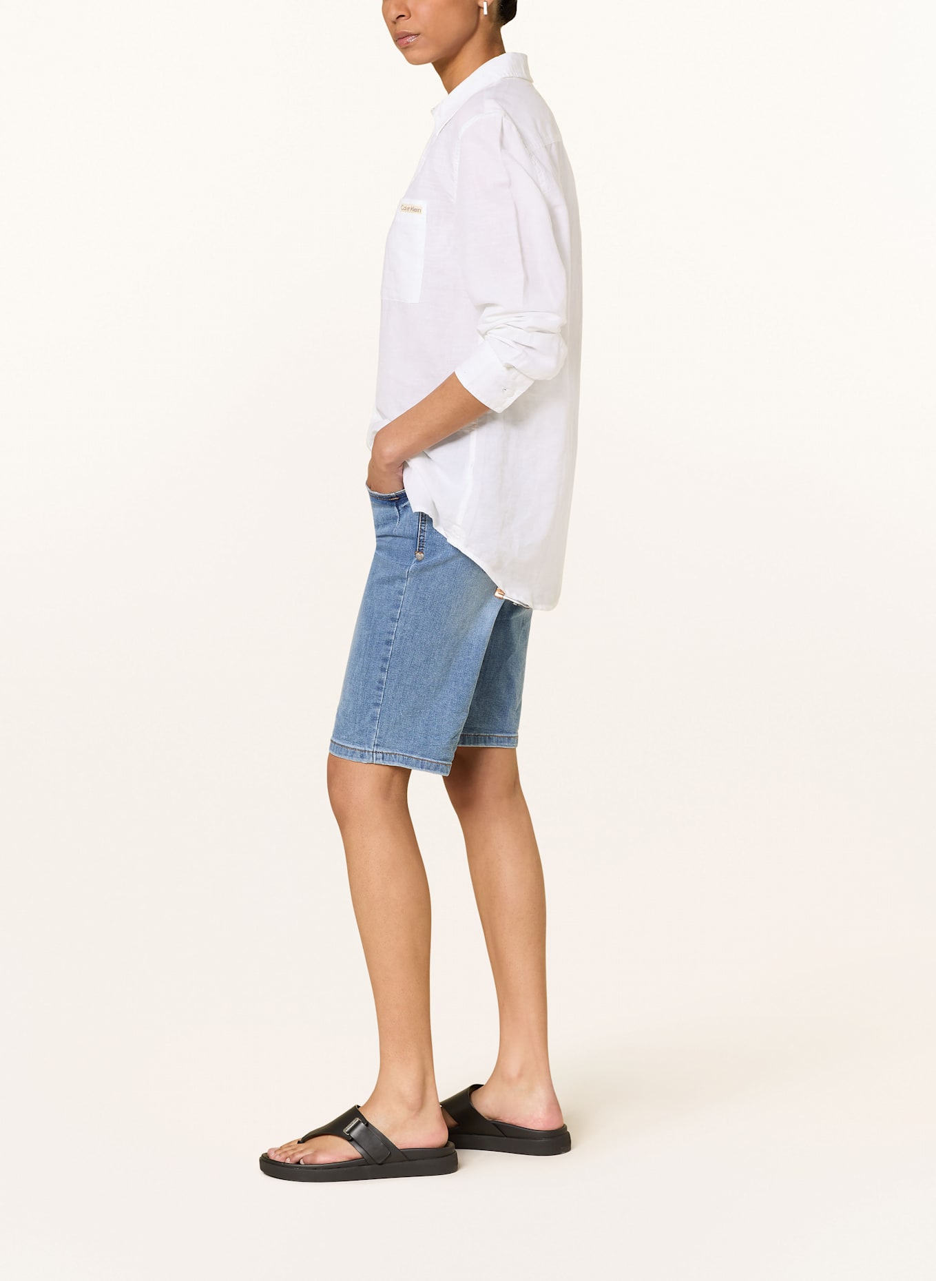 Buena Vista Short en jean MALIBU: 8442 light stone