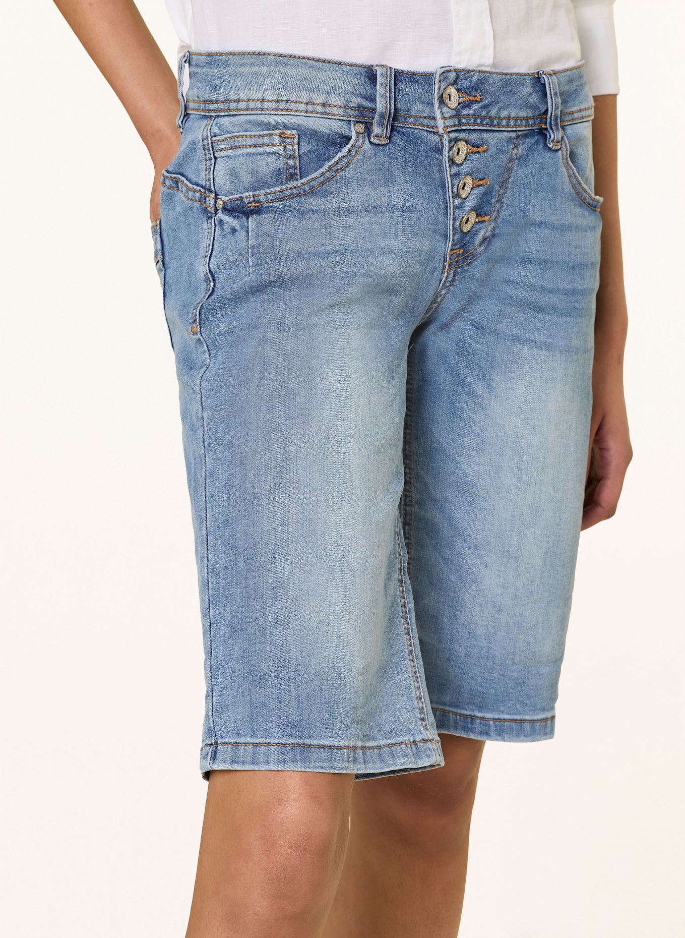 Buena Vista Short en jean MALIBU: 8442 light stone