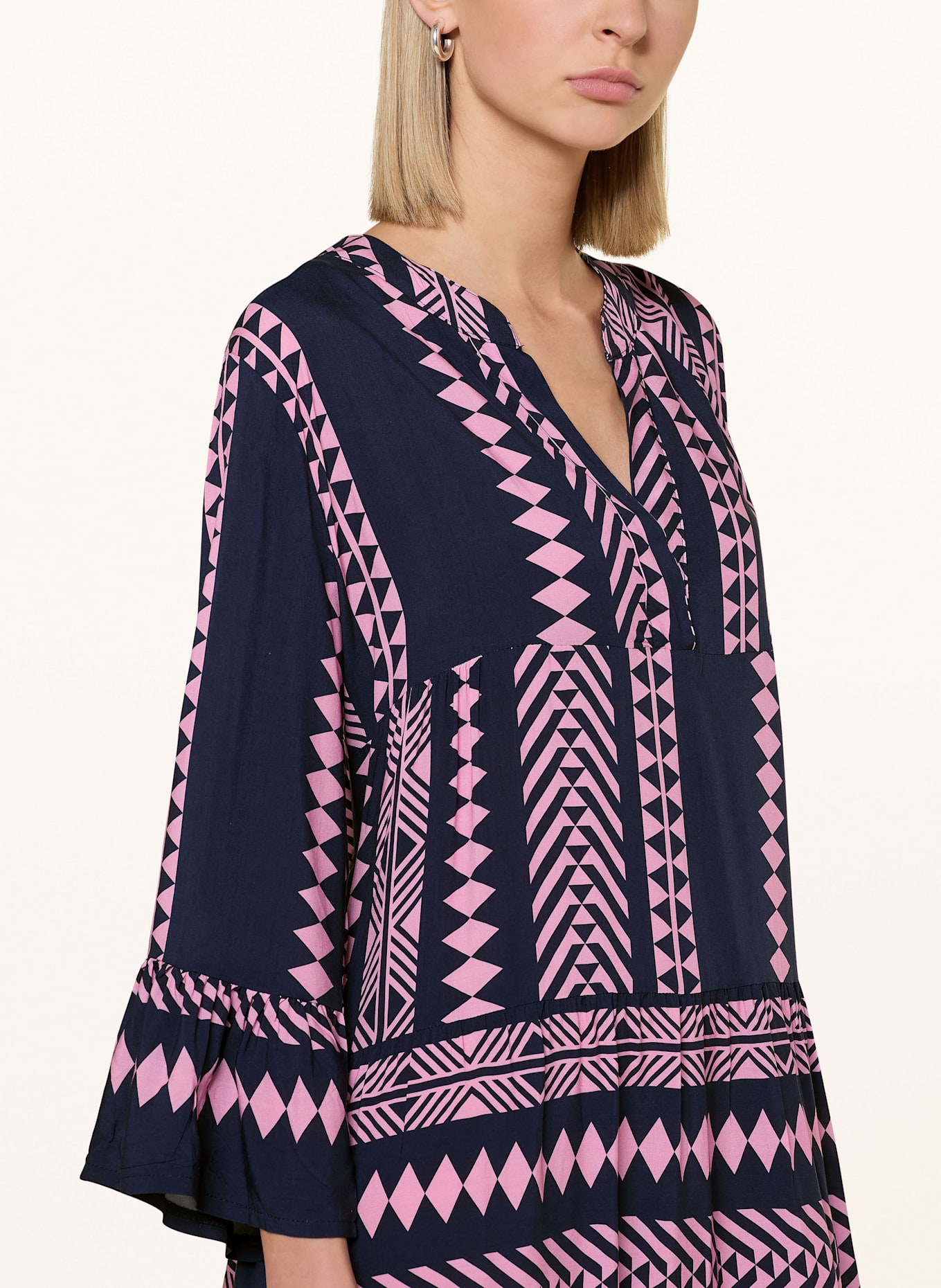 miss goodlife Kleid INDI: DUNKELBLAU / ROSA