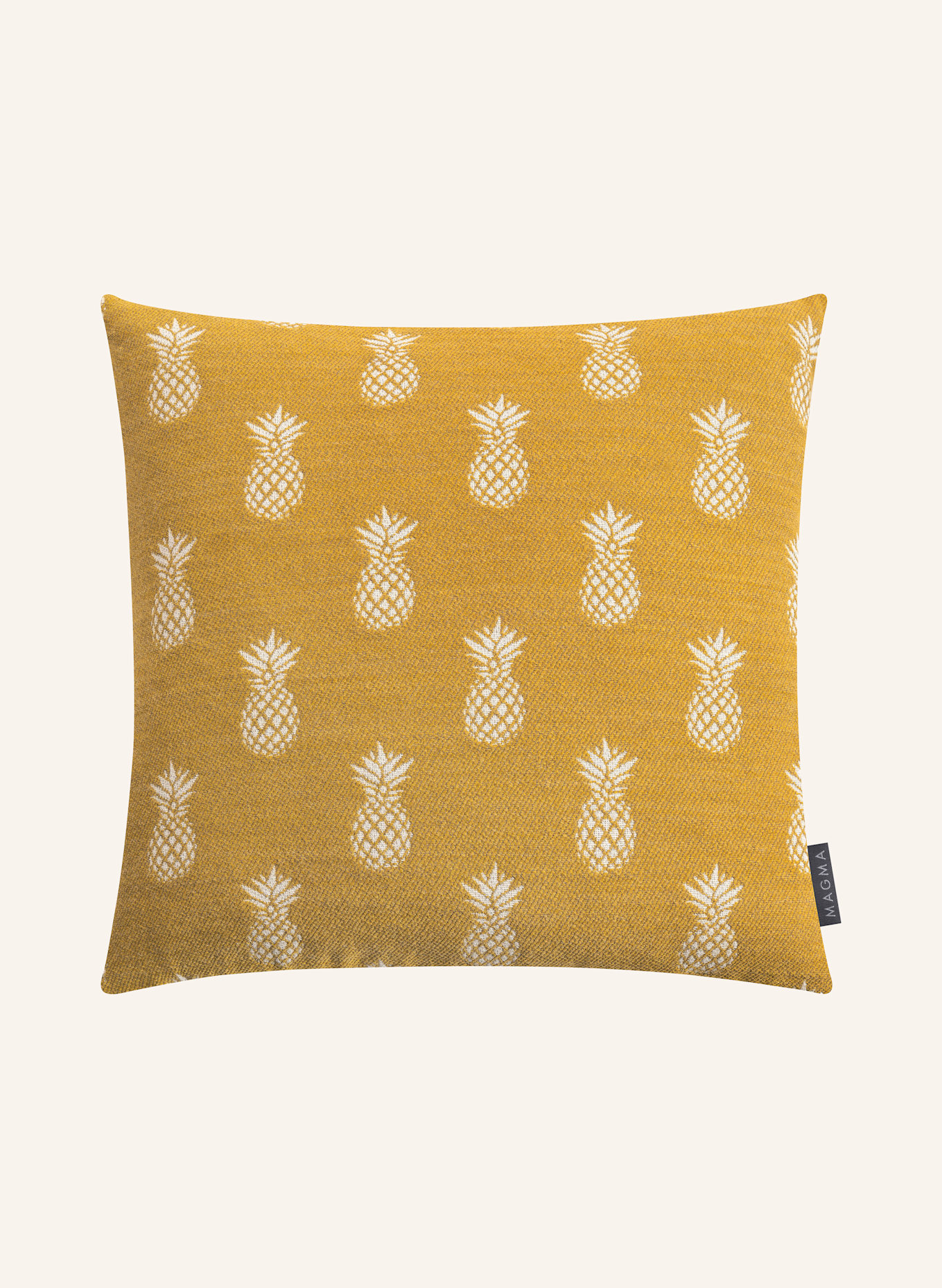 MAGMA Dekokissenhülle RIVA TROPICAL: DUNKELGELB / CREME