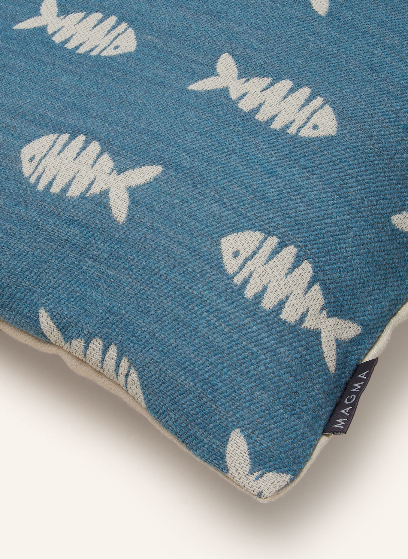 MAGMA Dekokissenhülle: BLAU / WEISS