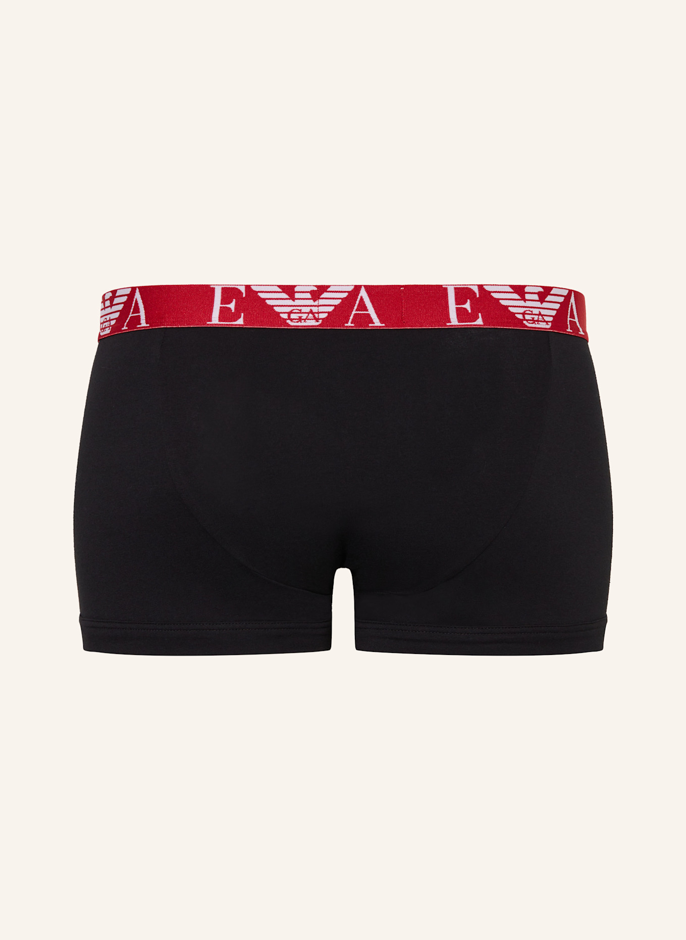 EMPORIO ARMANI Bokserki, 3 szt.: CZARNY / BIAŁY / CZERWONY