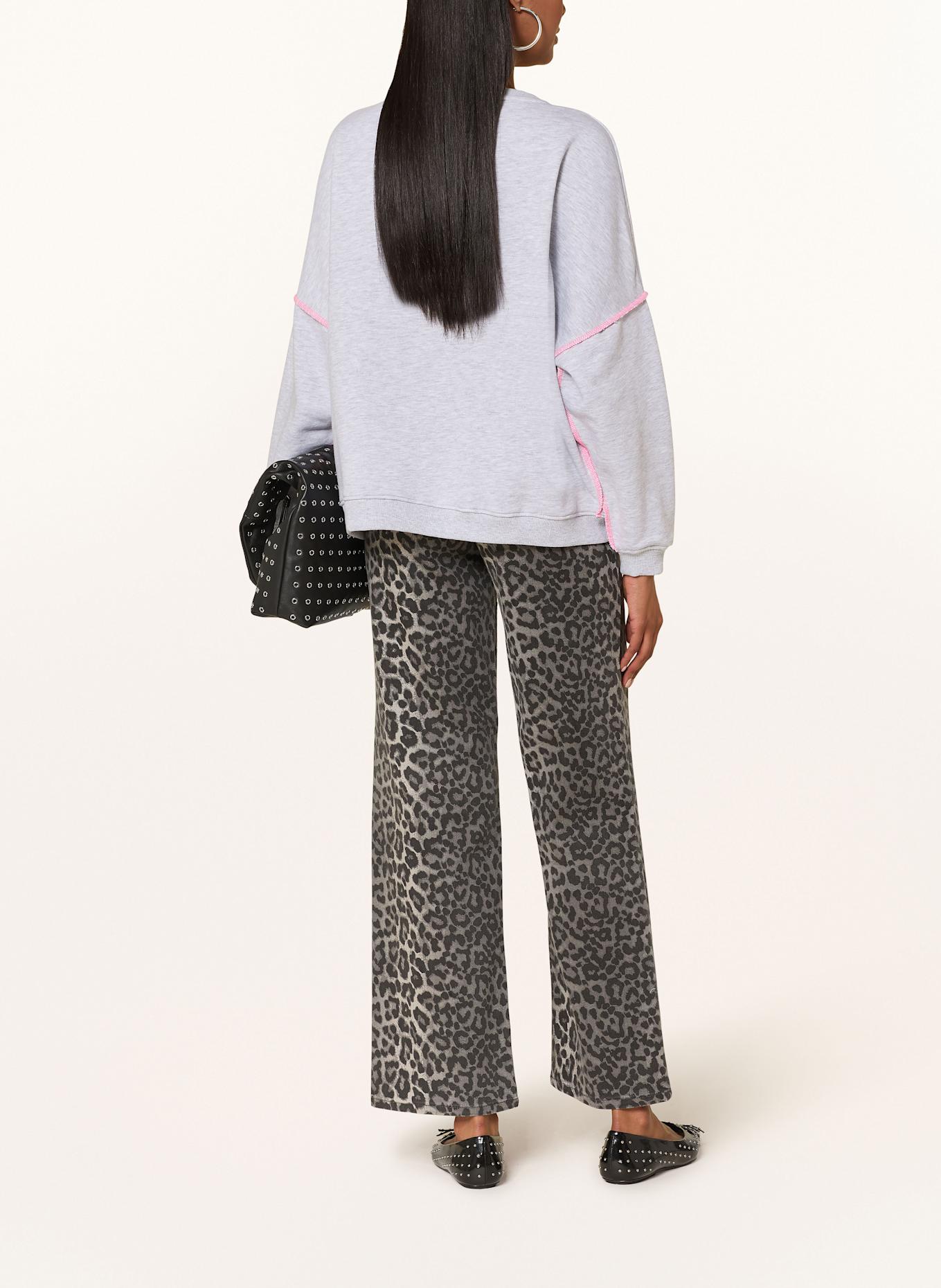 miss goodlife Sweatshirt mit Pailletten: HELLGRAU