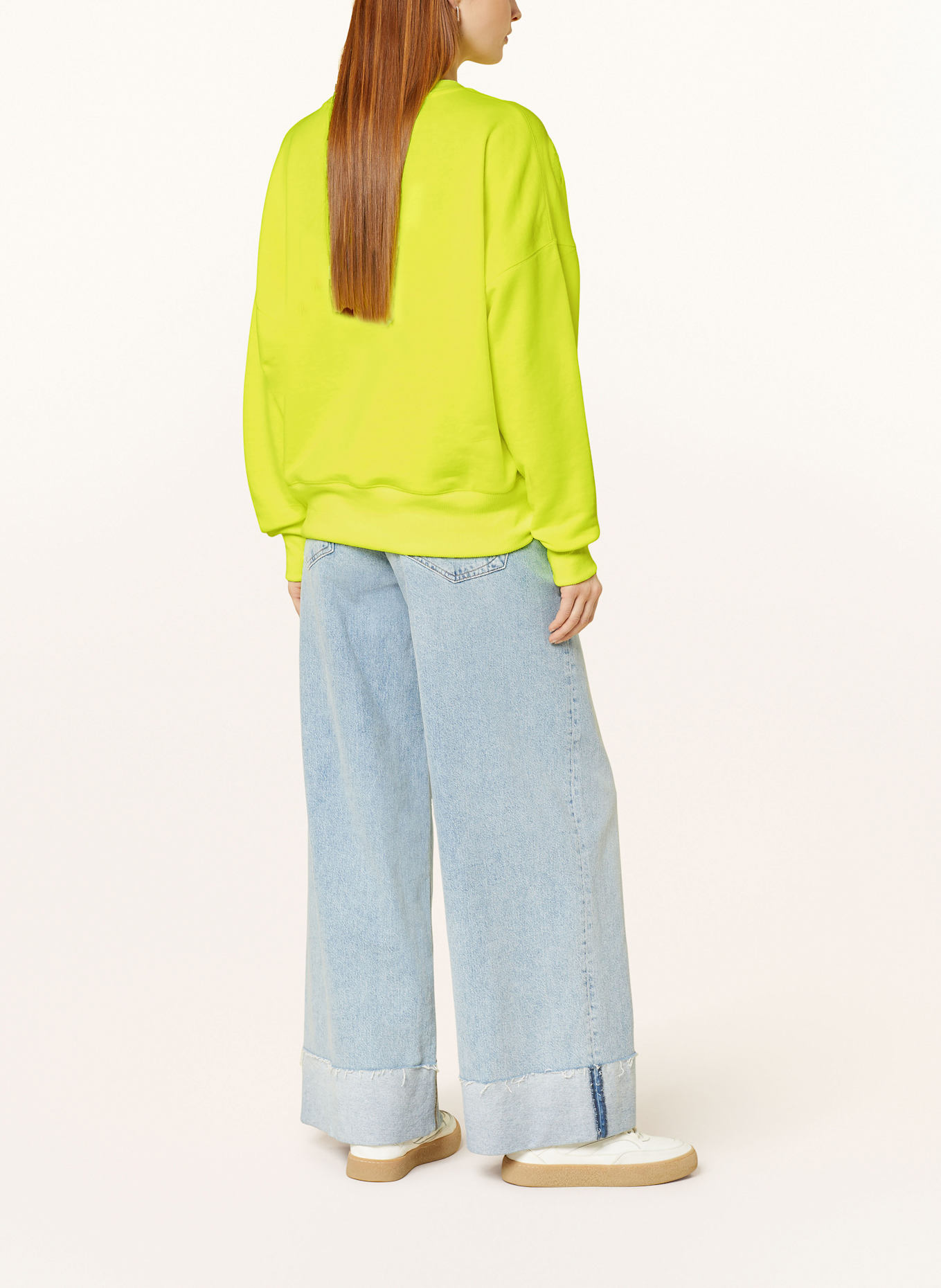 miss goodlife Sweatshirt mit Pailletten: NEONGELB