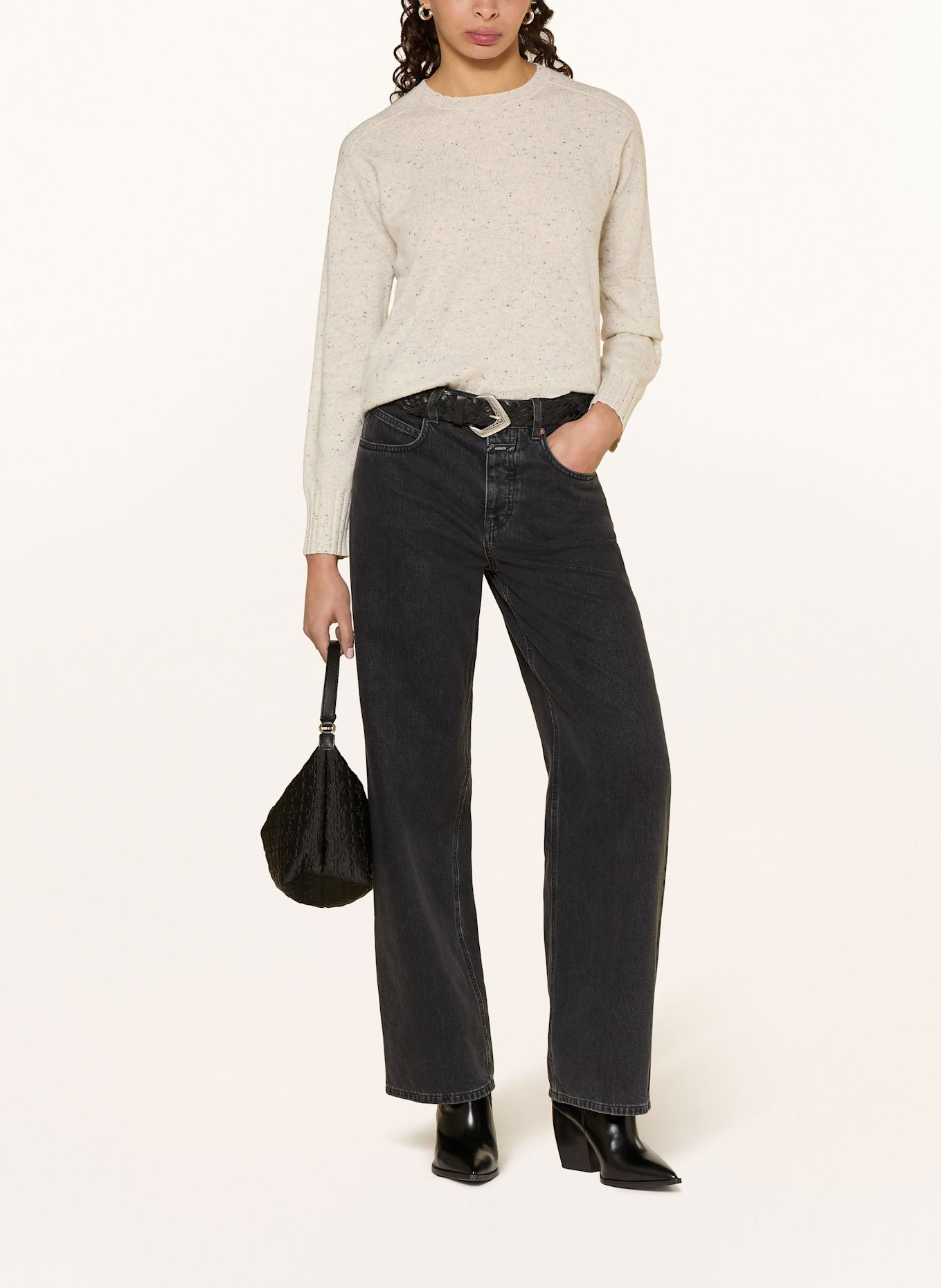 MRS & HUGS Cashmere-Pullover: CREME