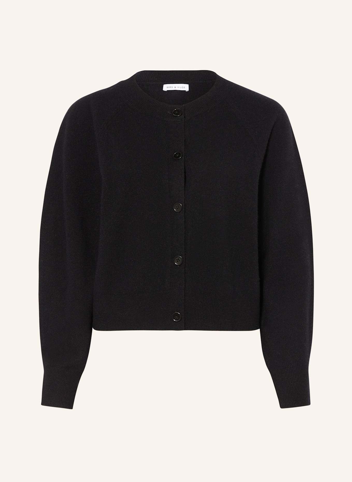 MRS & HUGS Strickjacke aus Cashmere: SCHWARZ