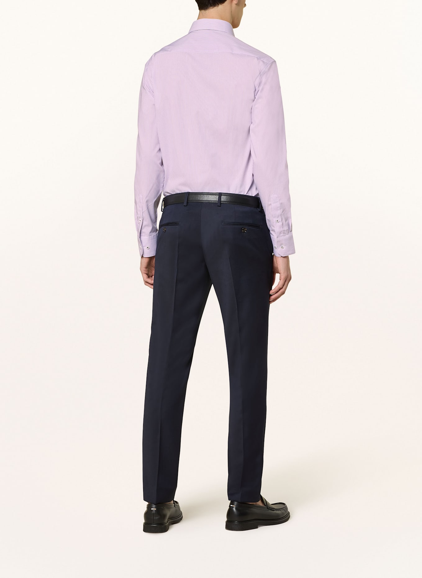 ETERNA Shirt modern fit: LIGHT PURPLE/ WHITE