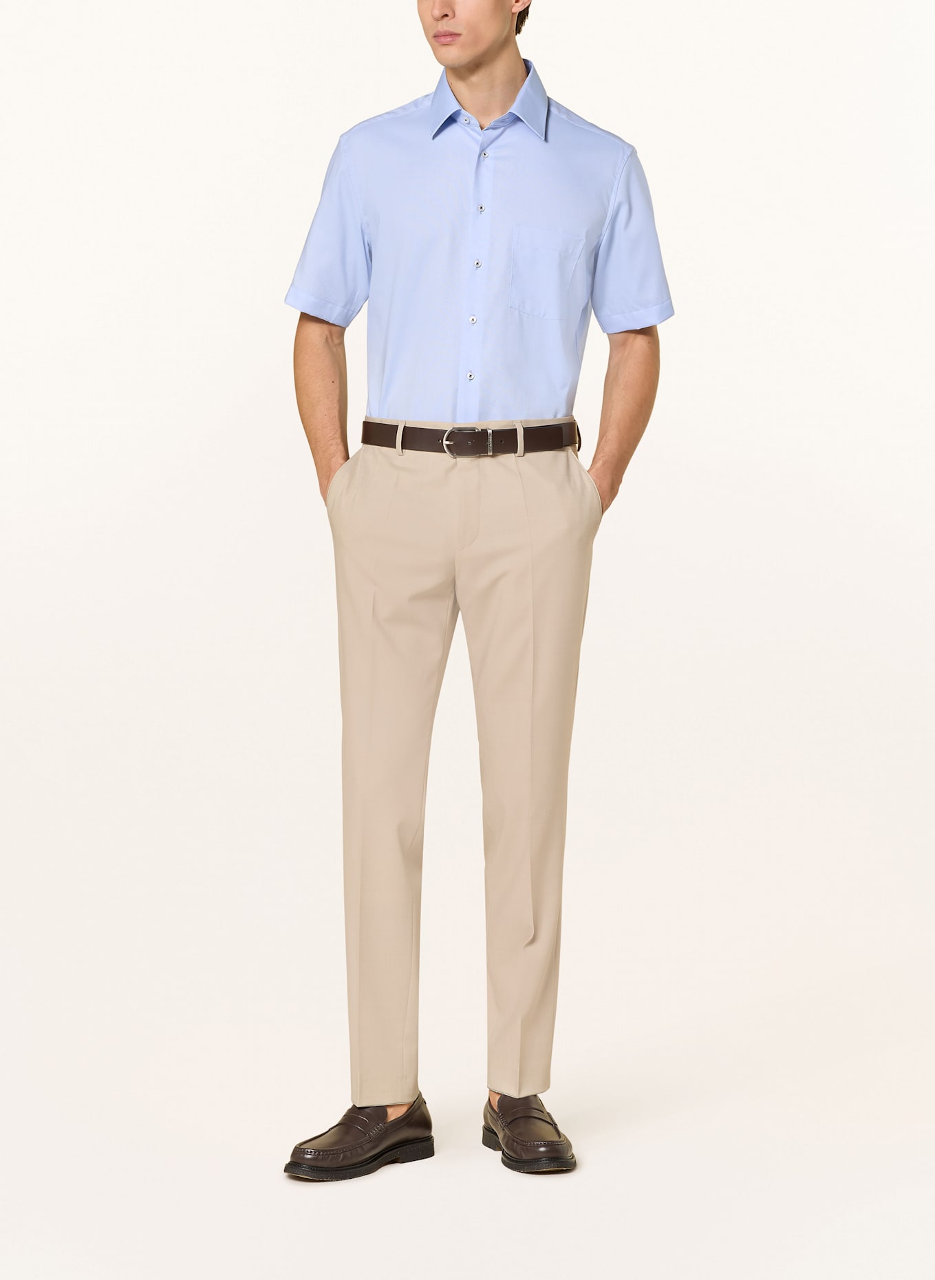 ETERNA Short sleeve shirt modern fit: LIGHT BLUE