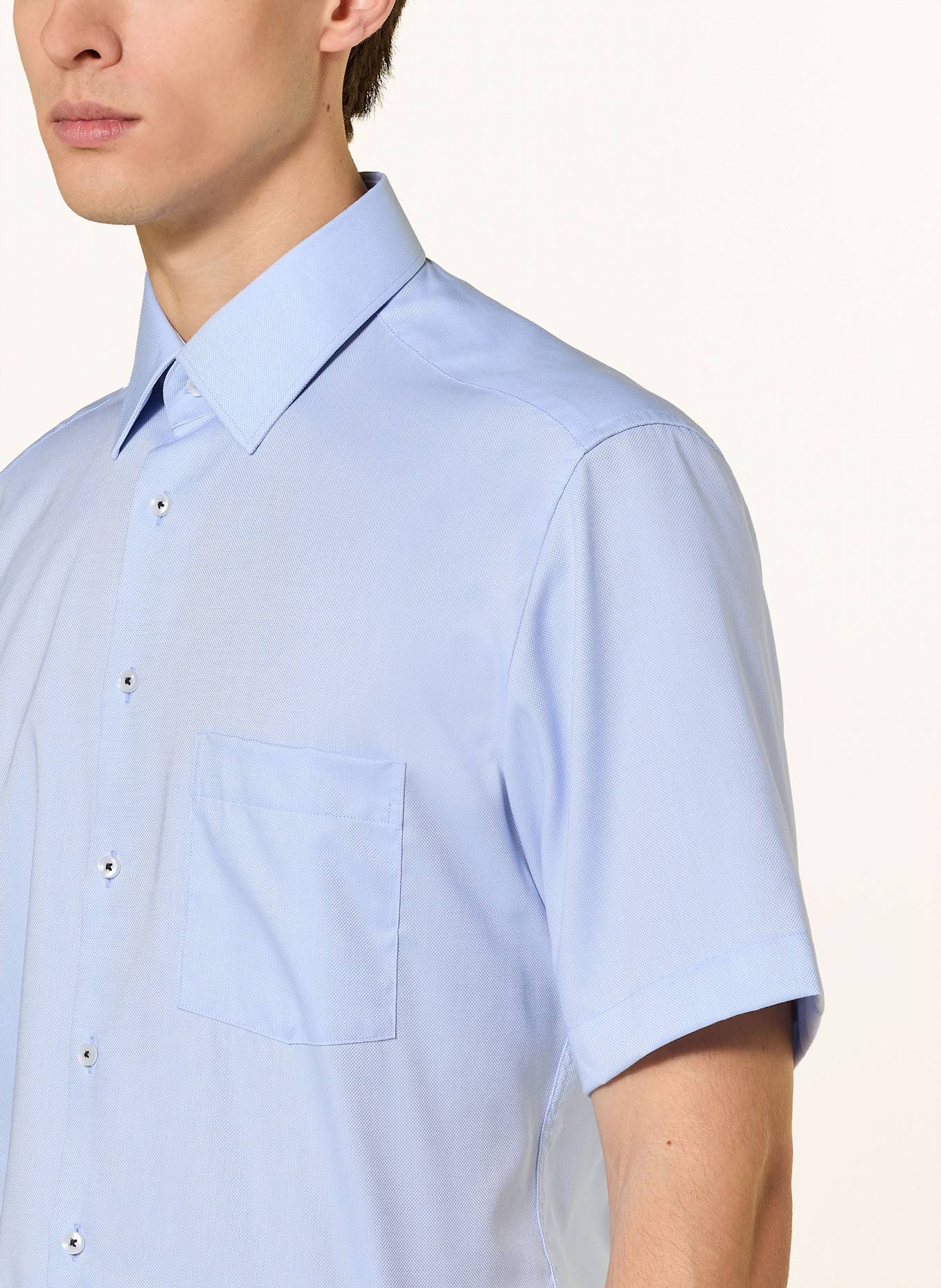 ETERNA Short sleeve shirt modern fit: LIGHT BLUE