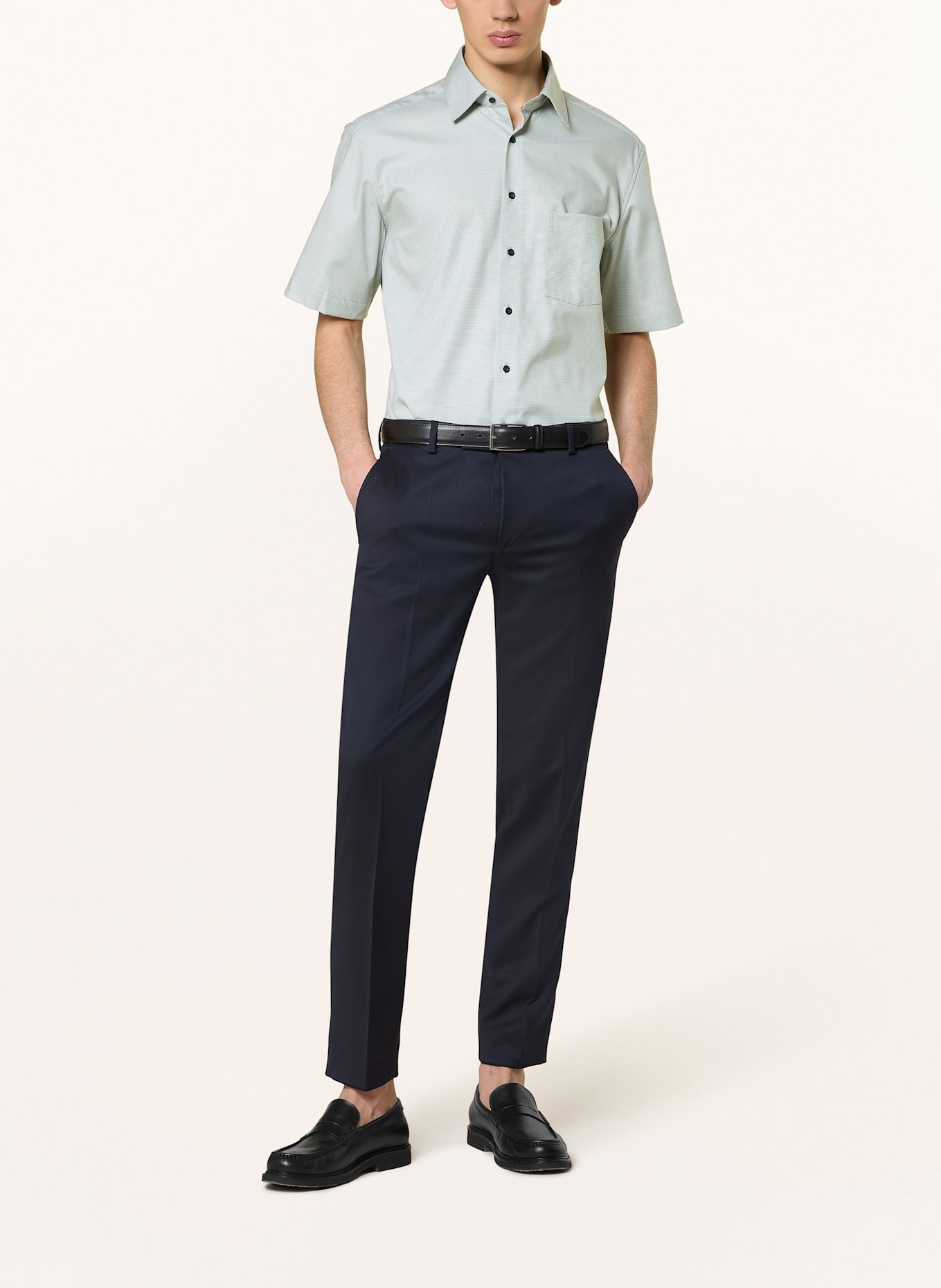 ETERNA Short sleeve shirt modern fit: LIGHT GREEN