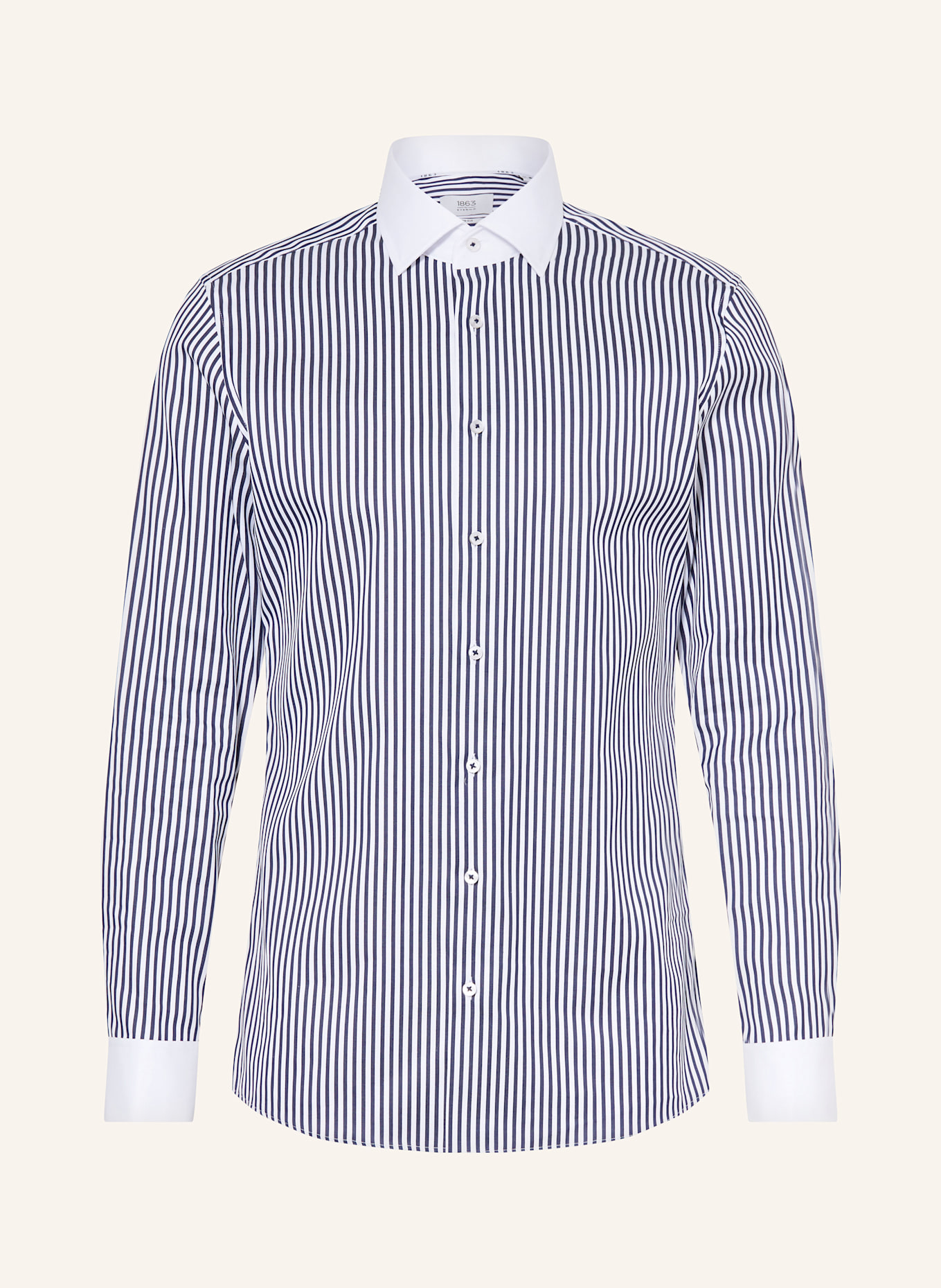 1863 by ETERNA Košile Slim Fit: TMAVĚ MODRÁ / BÍLÁ