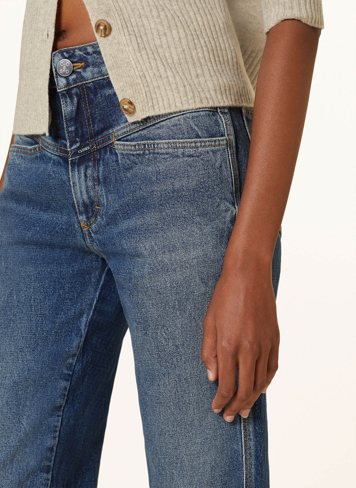 CLOSED 7/8 Jeans PEDAL PUSHER: DBL DARK BLUE