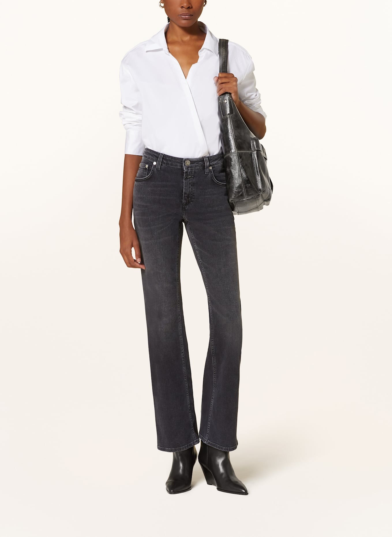 CLOSED Flared Jeans JOVANNA: DGY DARK GREY