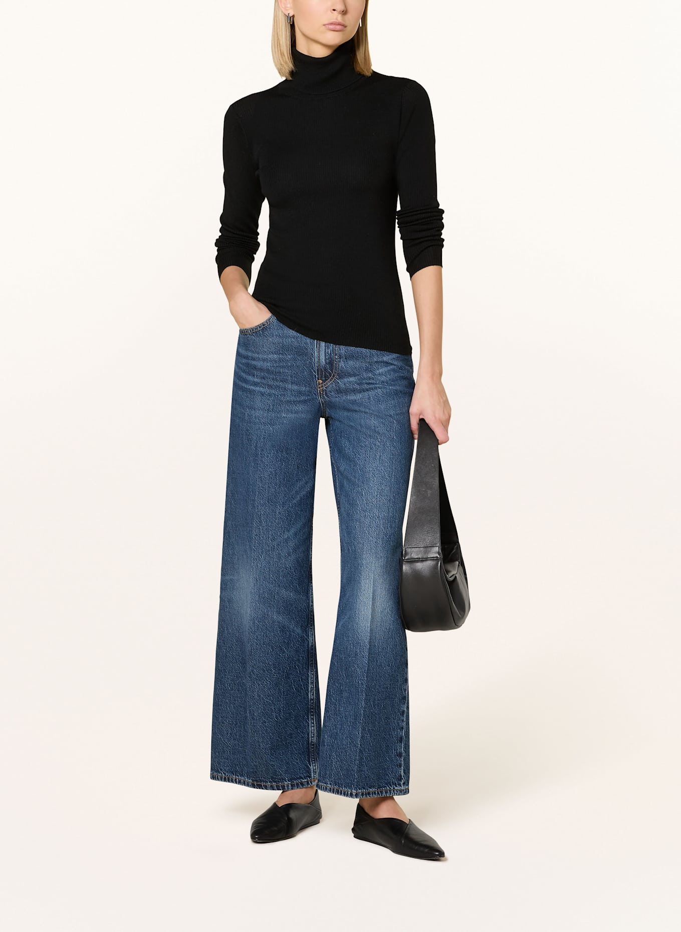 darling harbour Rollkragenpullover: BLACK