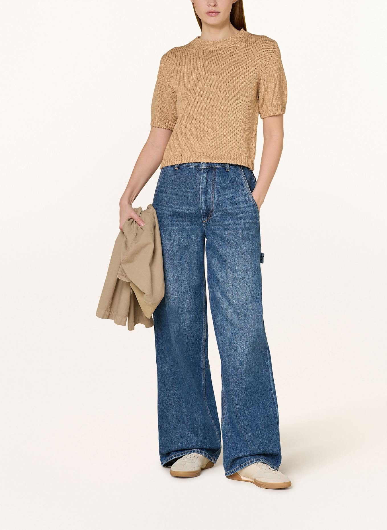 darling harbour Strickshirt: CAMEL