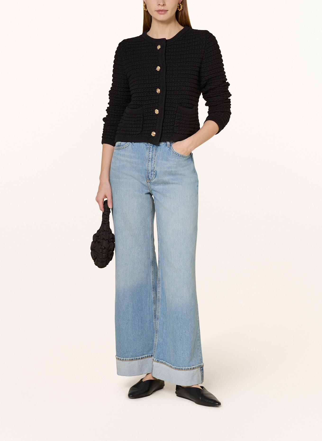 darling harbour Cardigan: BLACK