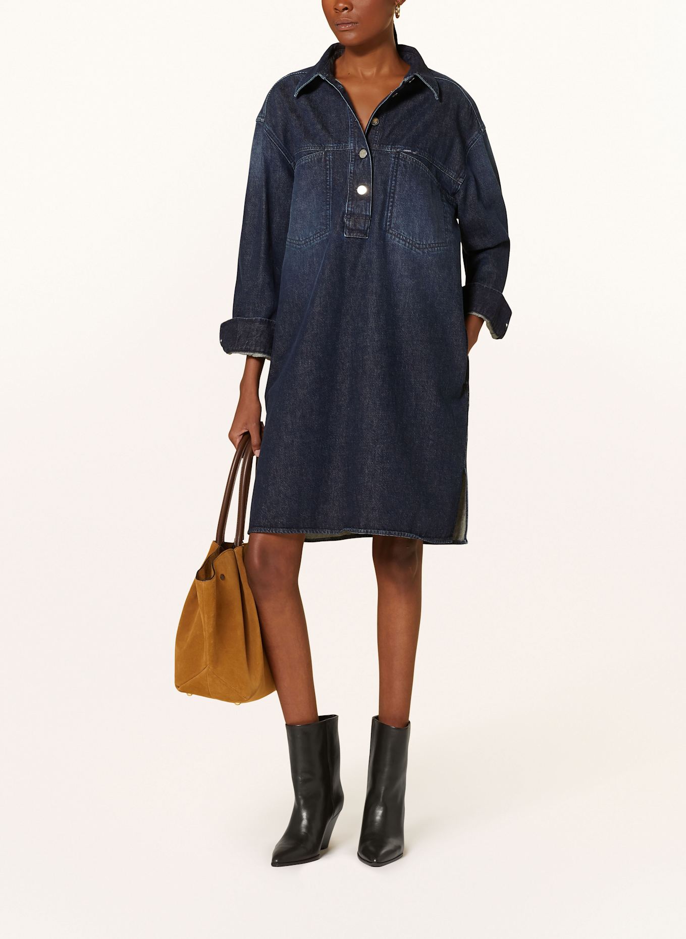 CLOSED Jeanskleid: DUNKELBLAU