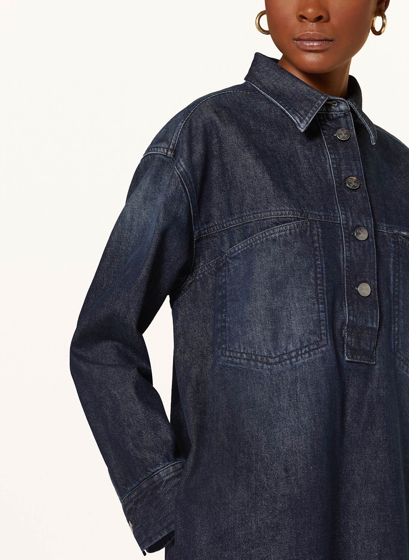 CLOSED Jeanskleid: DUNKELBLAU