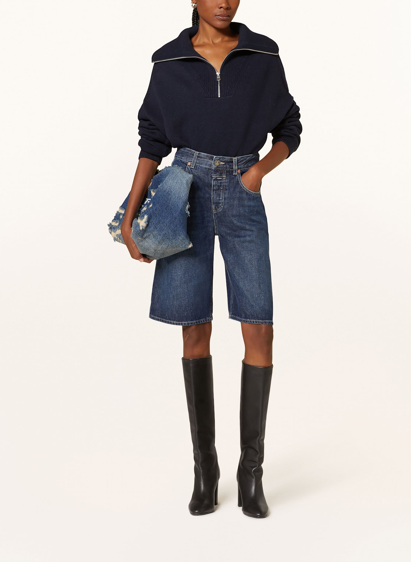 CLOSED Jeansshorts JENICA: DBL DARK BLUE