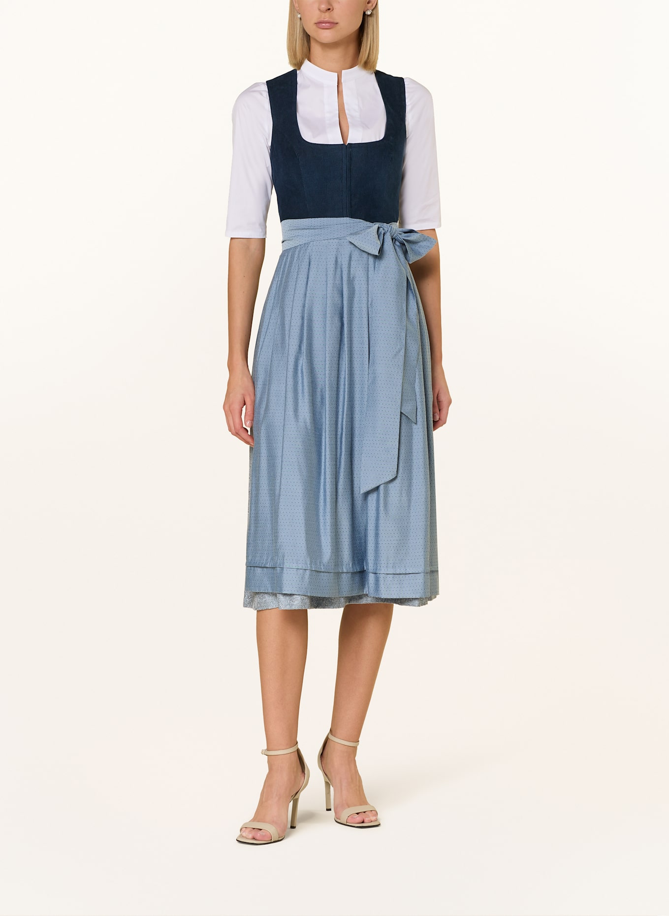 AlpenHERZ Dirndlbluse HELLIN: WEISS